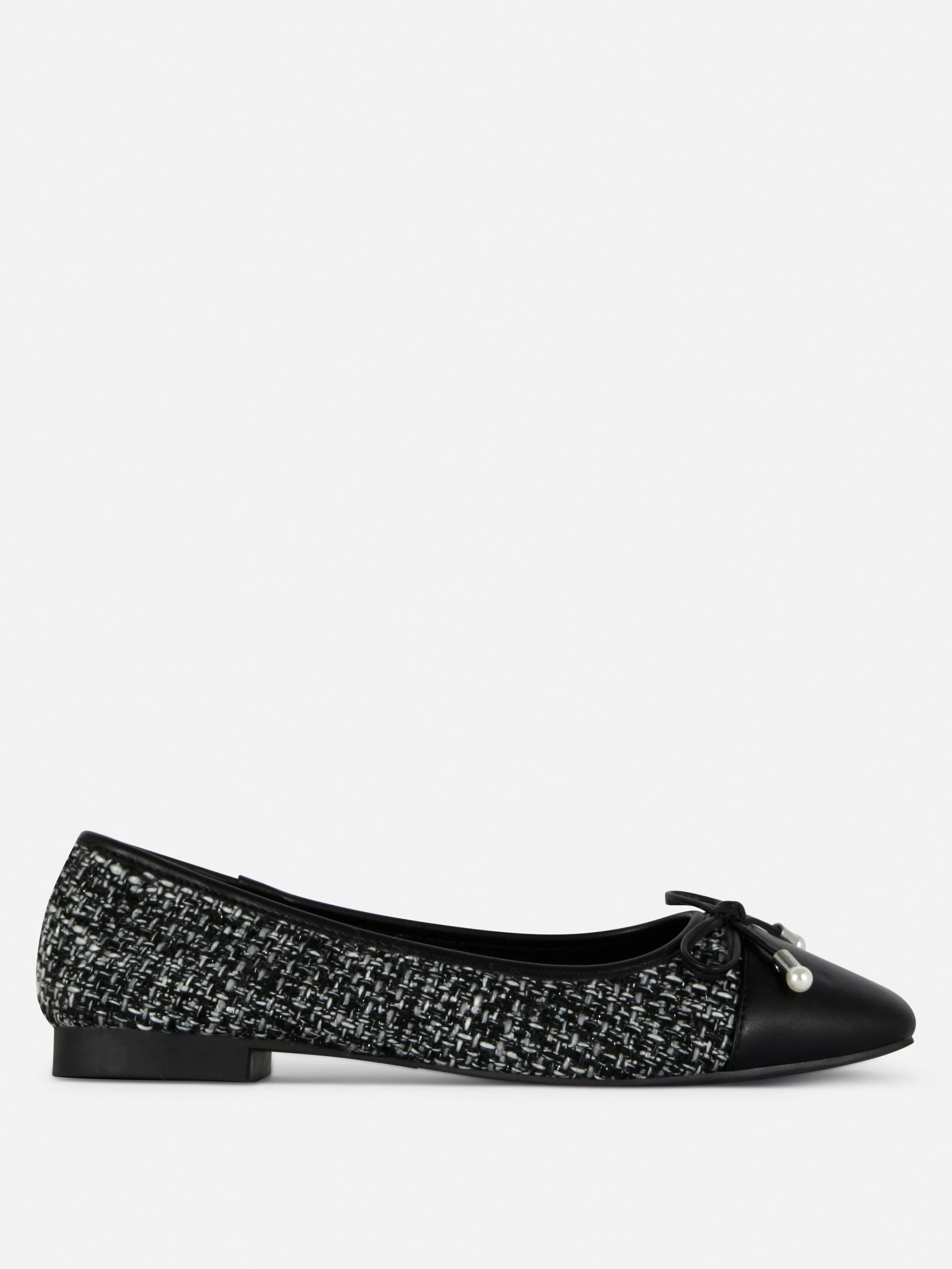 Ballerines Effet Bouclé à Bout Contrasté-Primark Sale