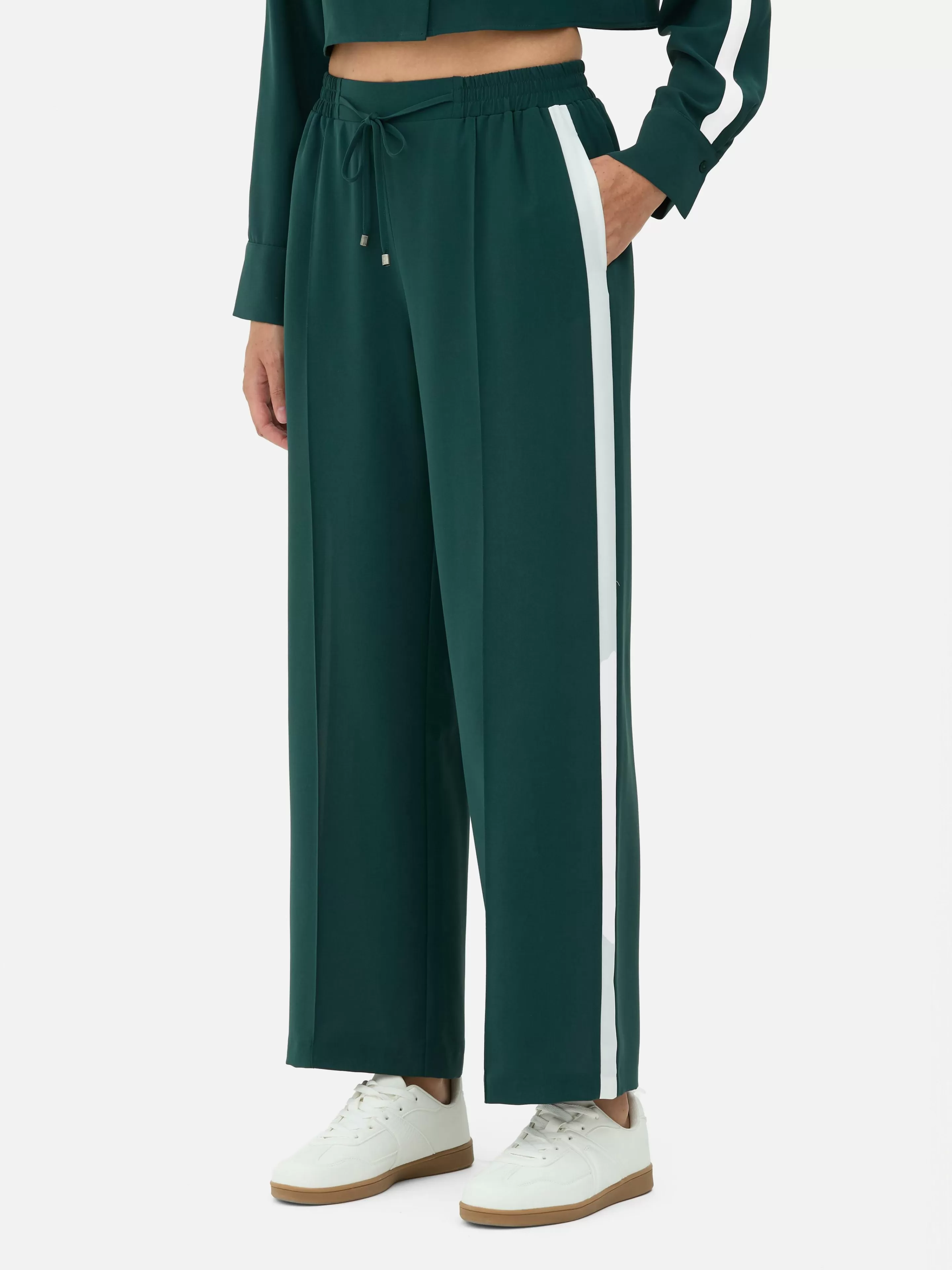 Bas De Jogging à Rayures Latérales-Primark Fashion