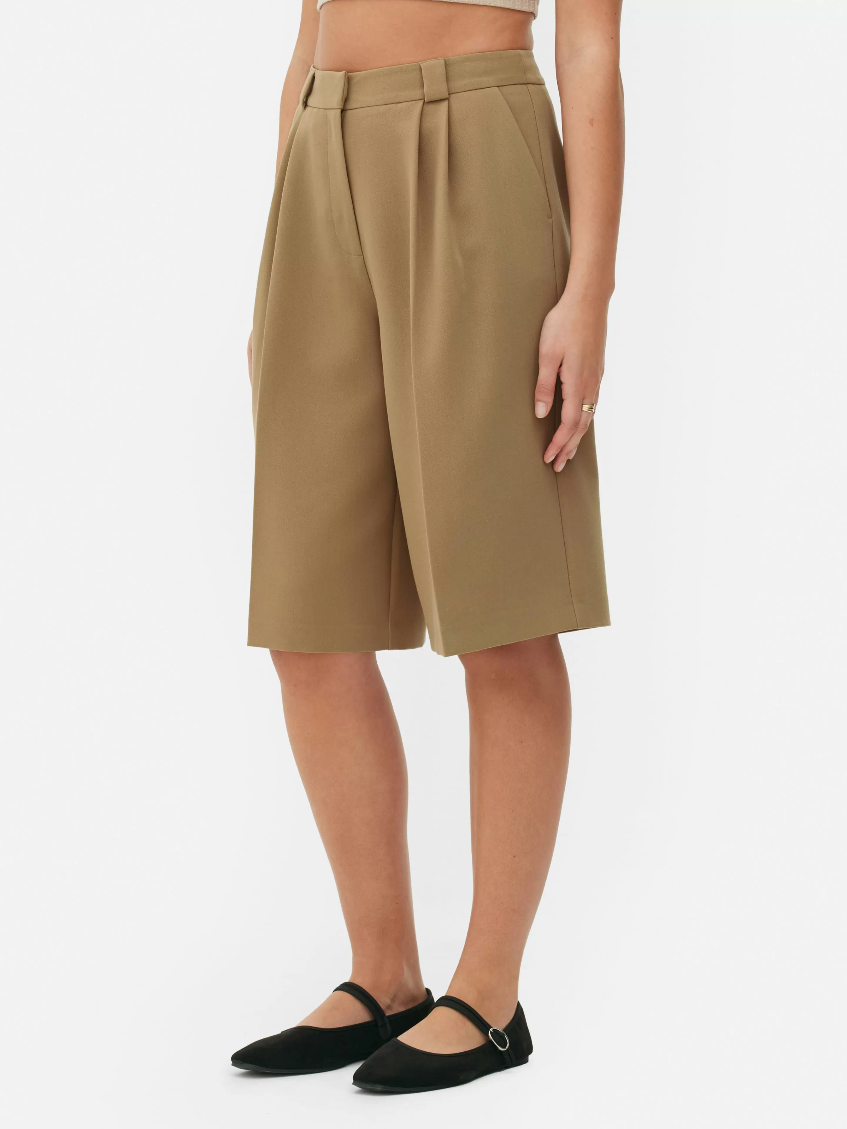 Bermuda Long Ajusté-Primark Flash Sale
