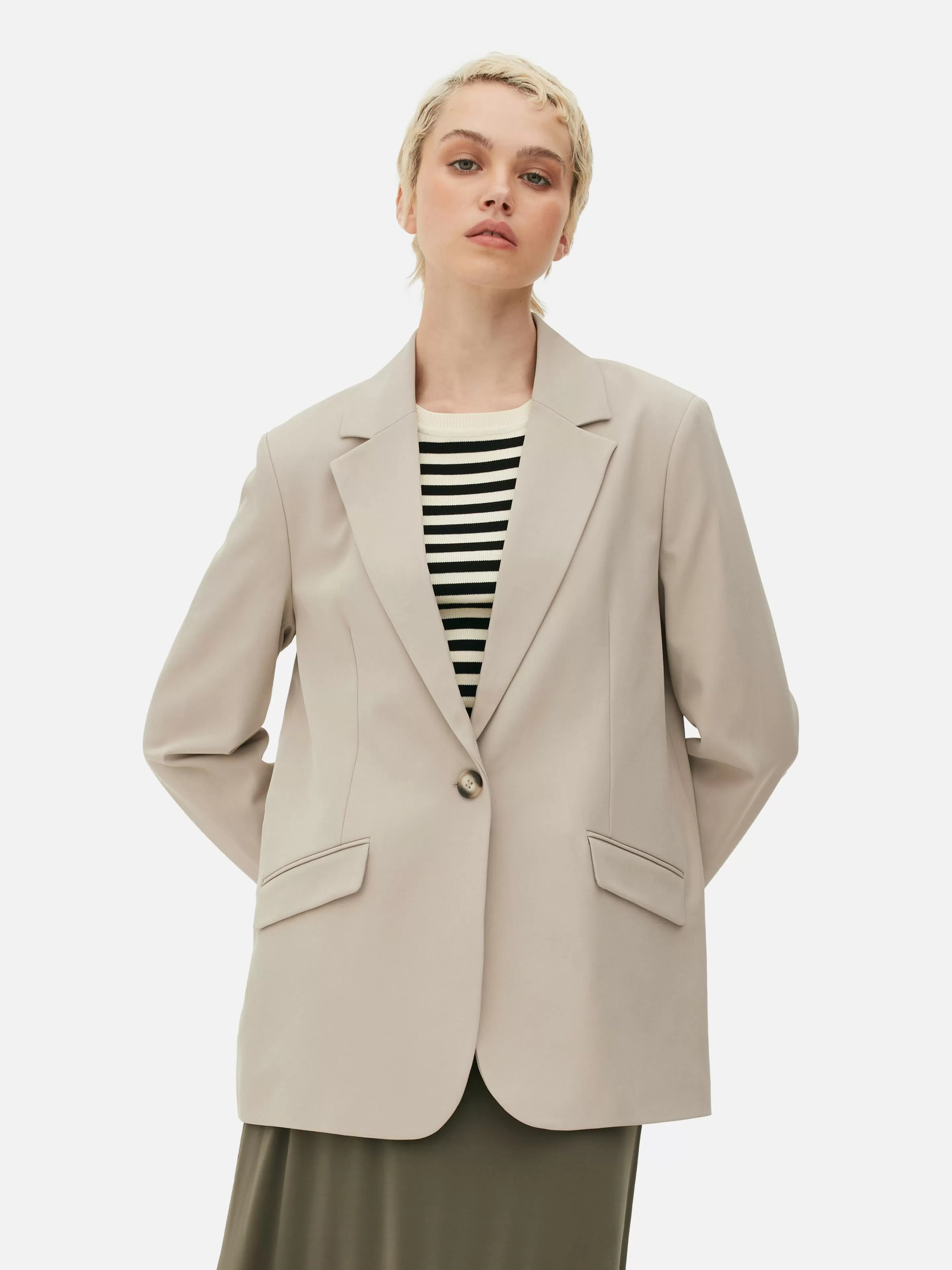 Blazer à Boutonnage Simple à Coordonner-Primark Cheap