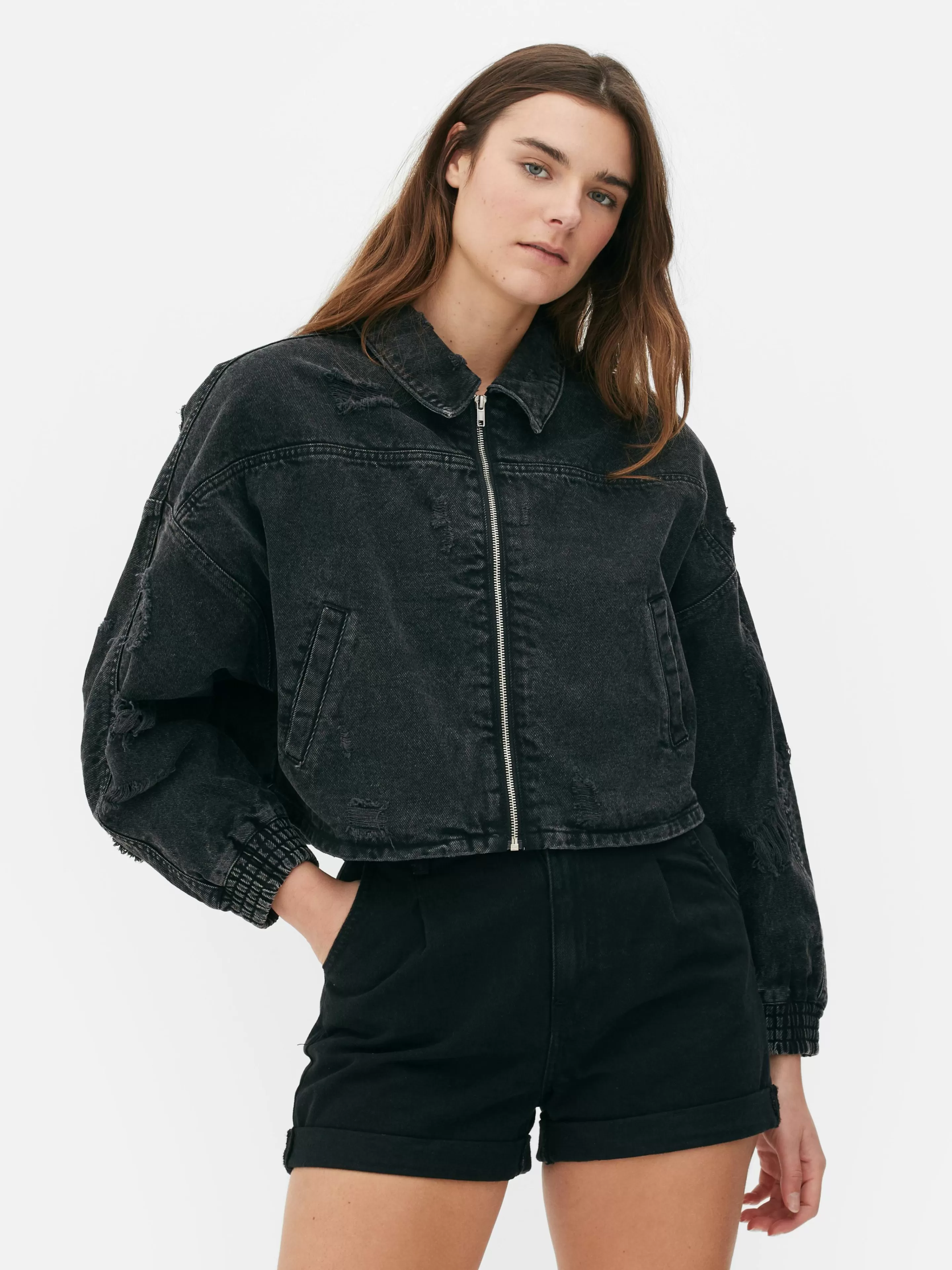 Blouson Bomber Effet Vieilli-Primark Flash Sale