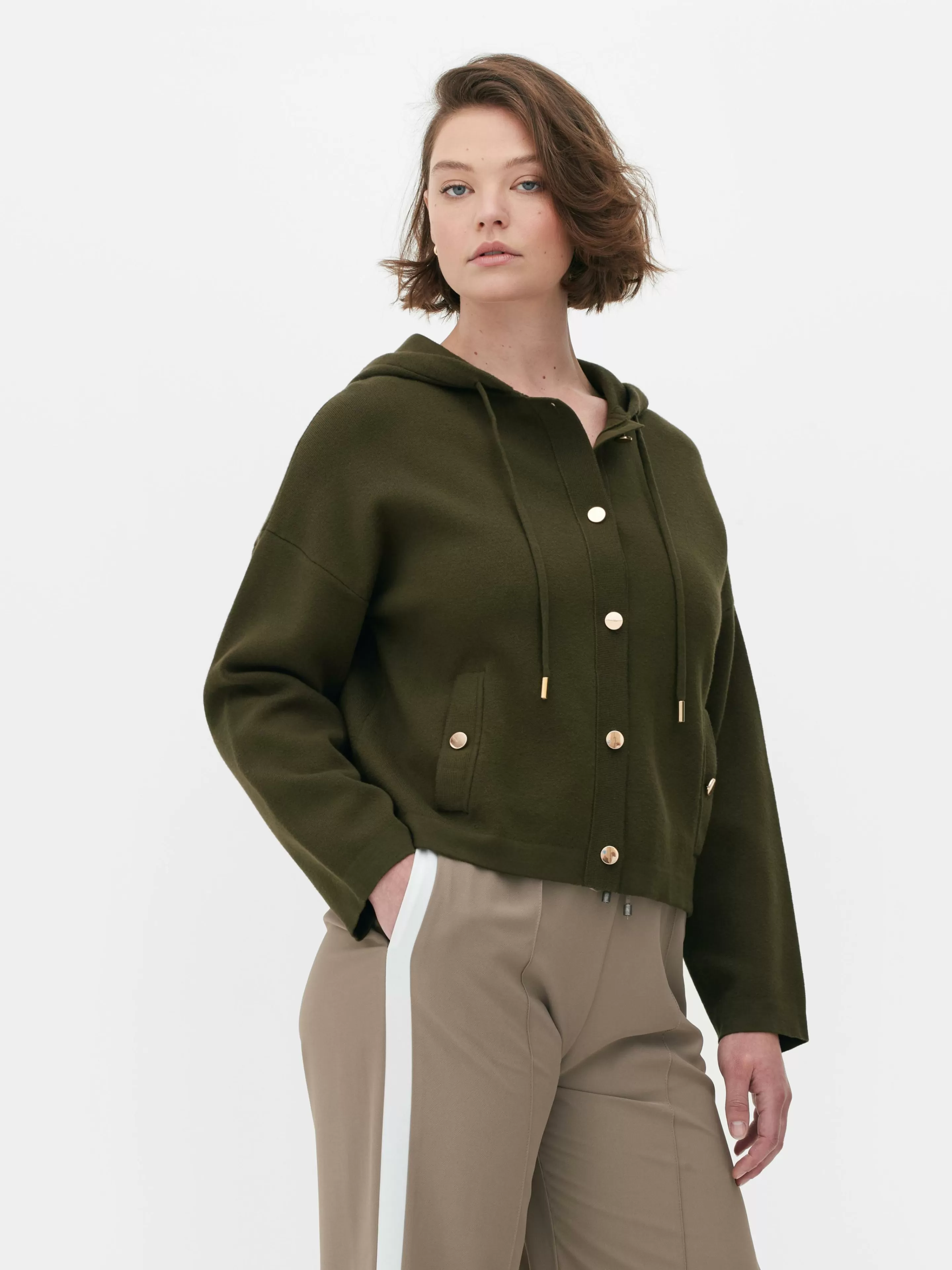 Blouson Bomber En Maille à Capuche-Primark Shop