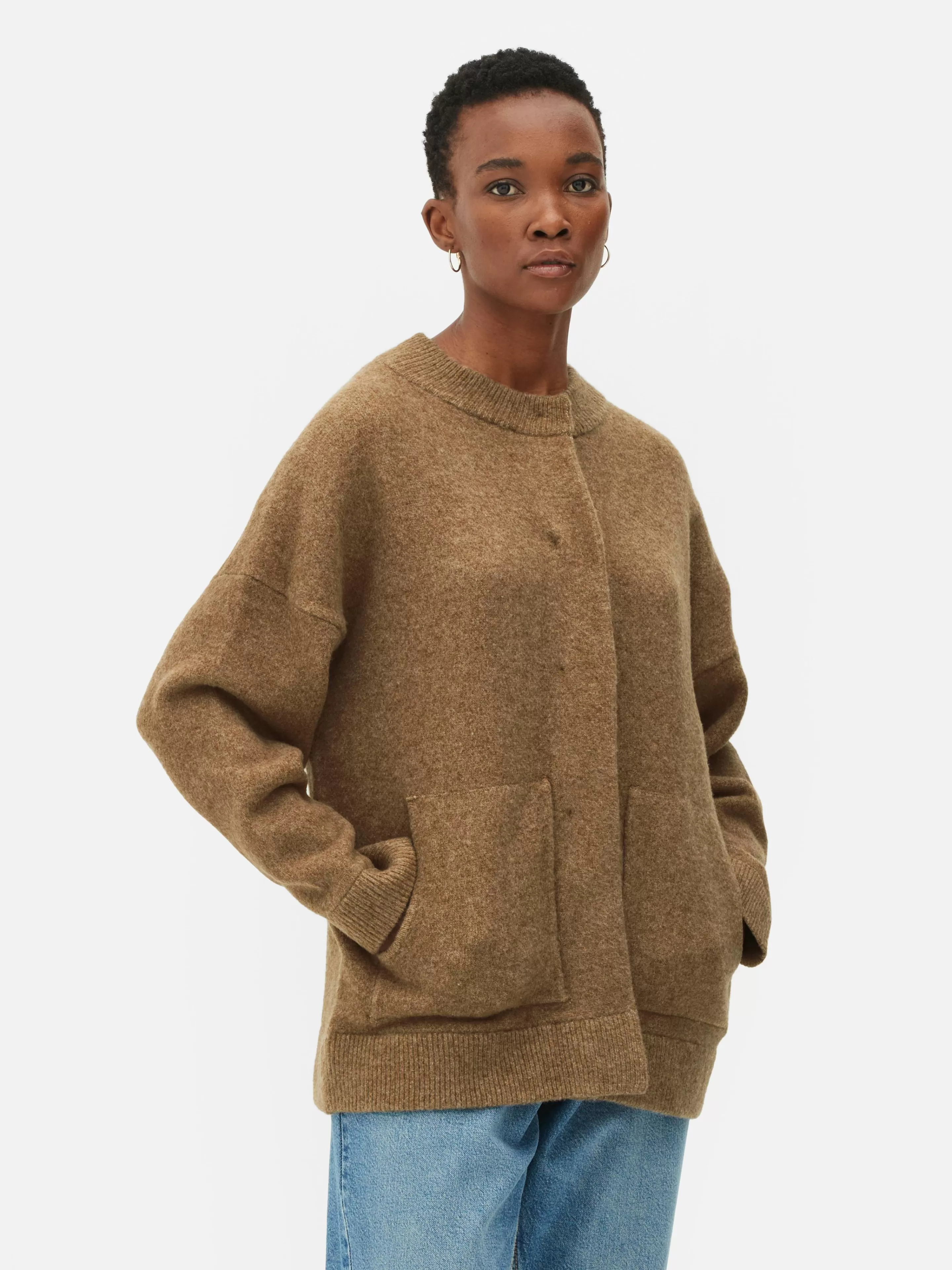 Blouson Bomber Tricoté Oversize-Primark Sale