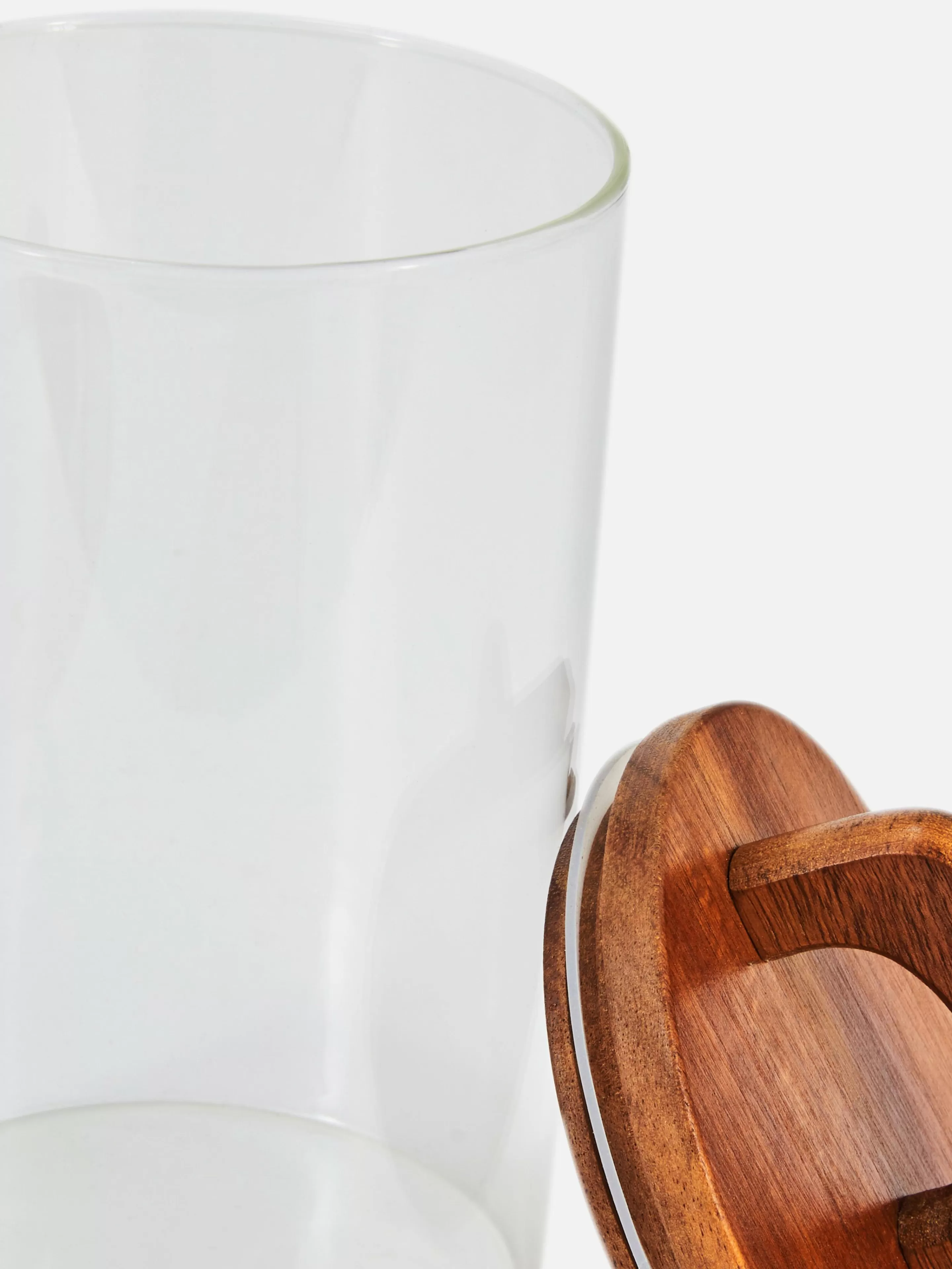 Bocal En Verre Moyen à Couvercle En Bois-Primark Cheap