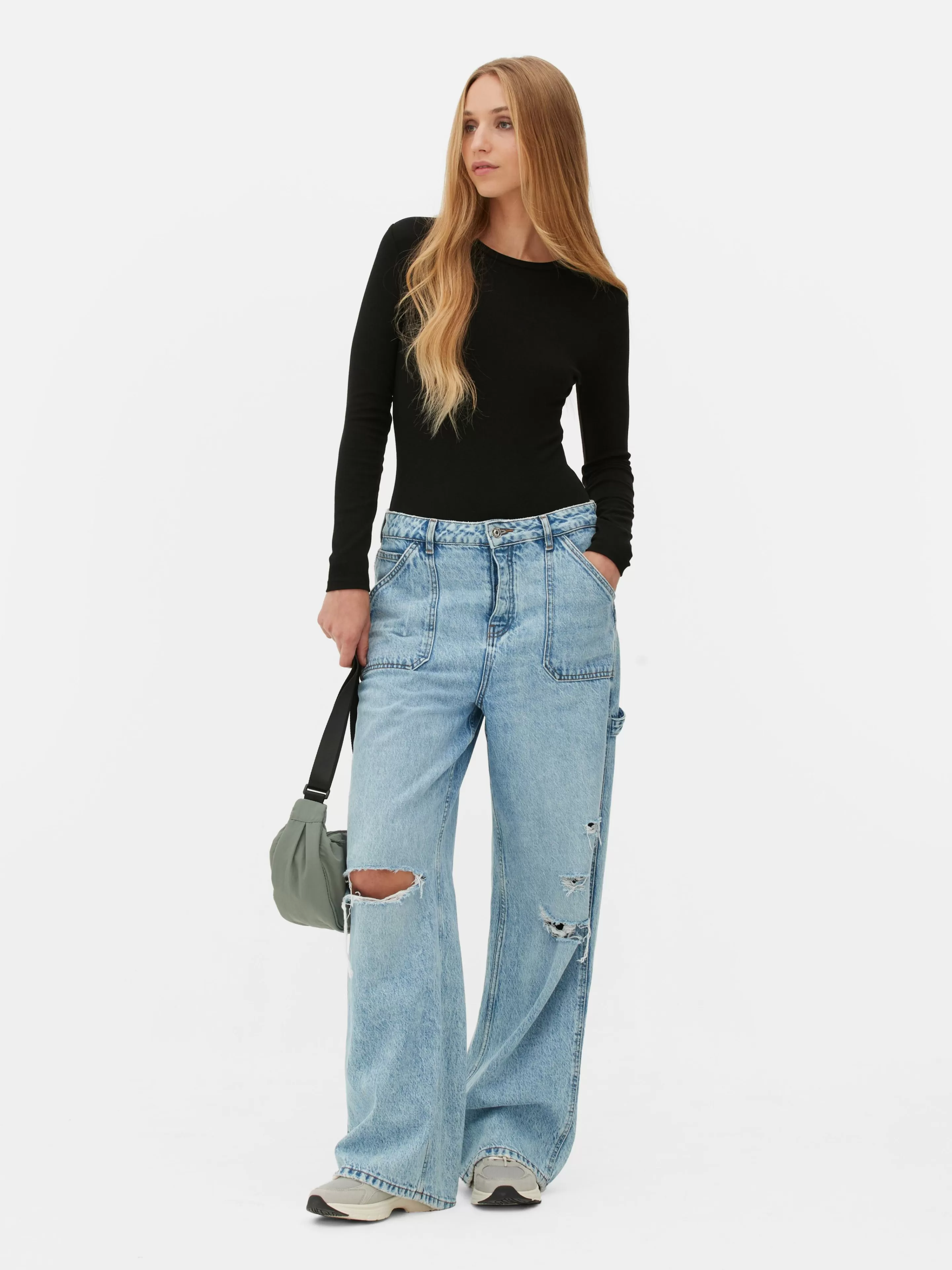 Body Côtelé à Manches Longues-Primark Clearance