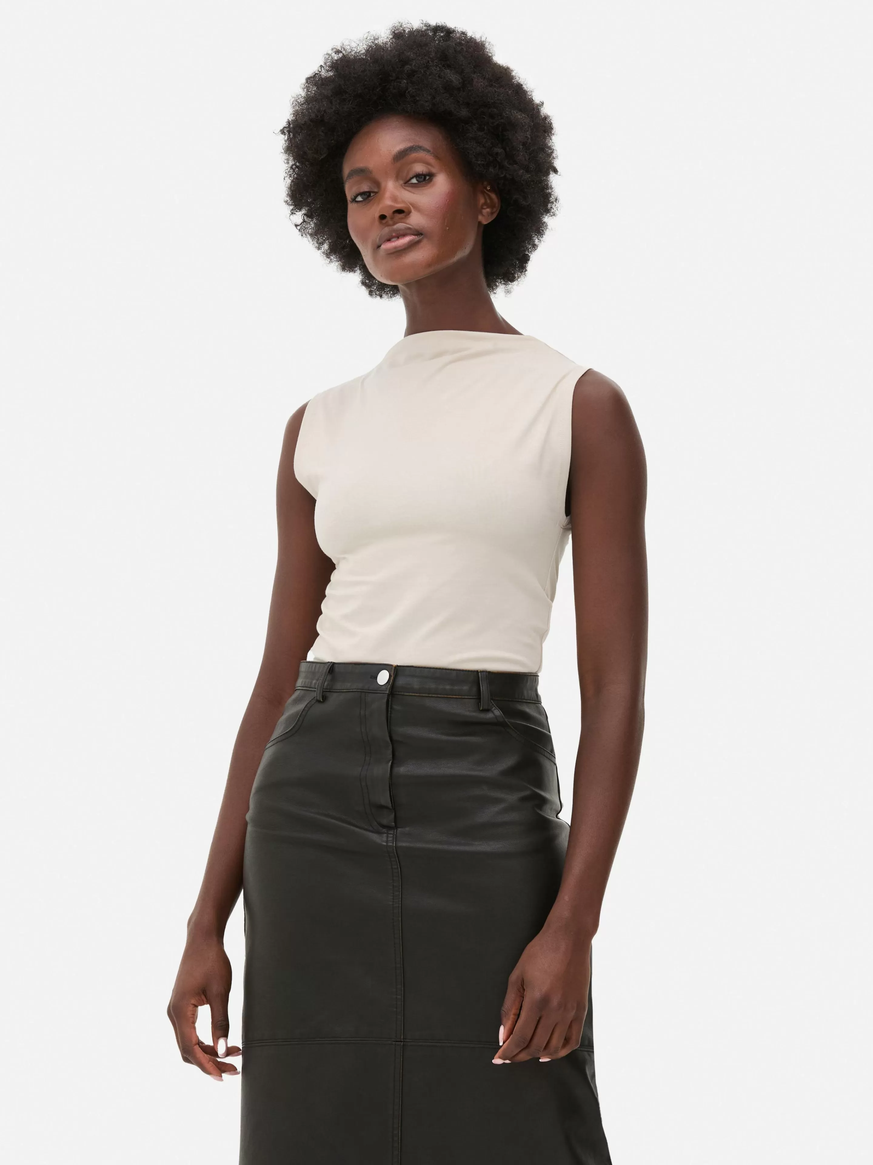 Body Sans Manches à Col Montant-Primark Fashion