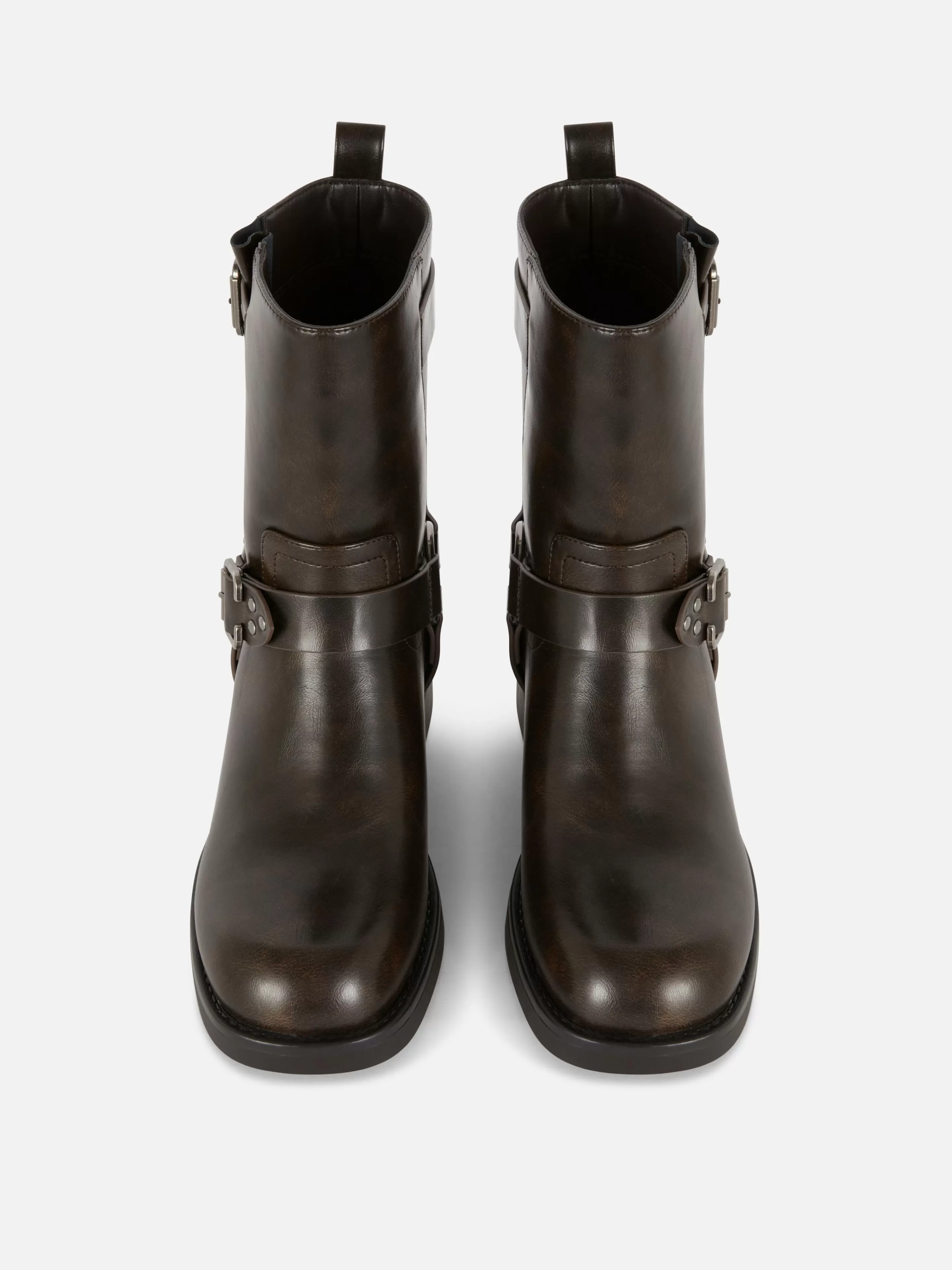 Bottes De Motard En Simili Cuir-Primark Cheap