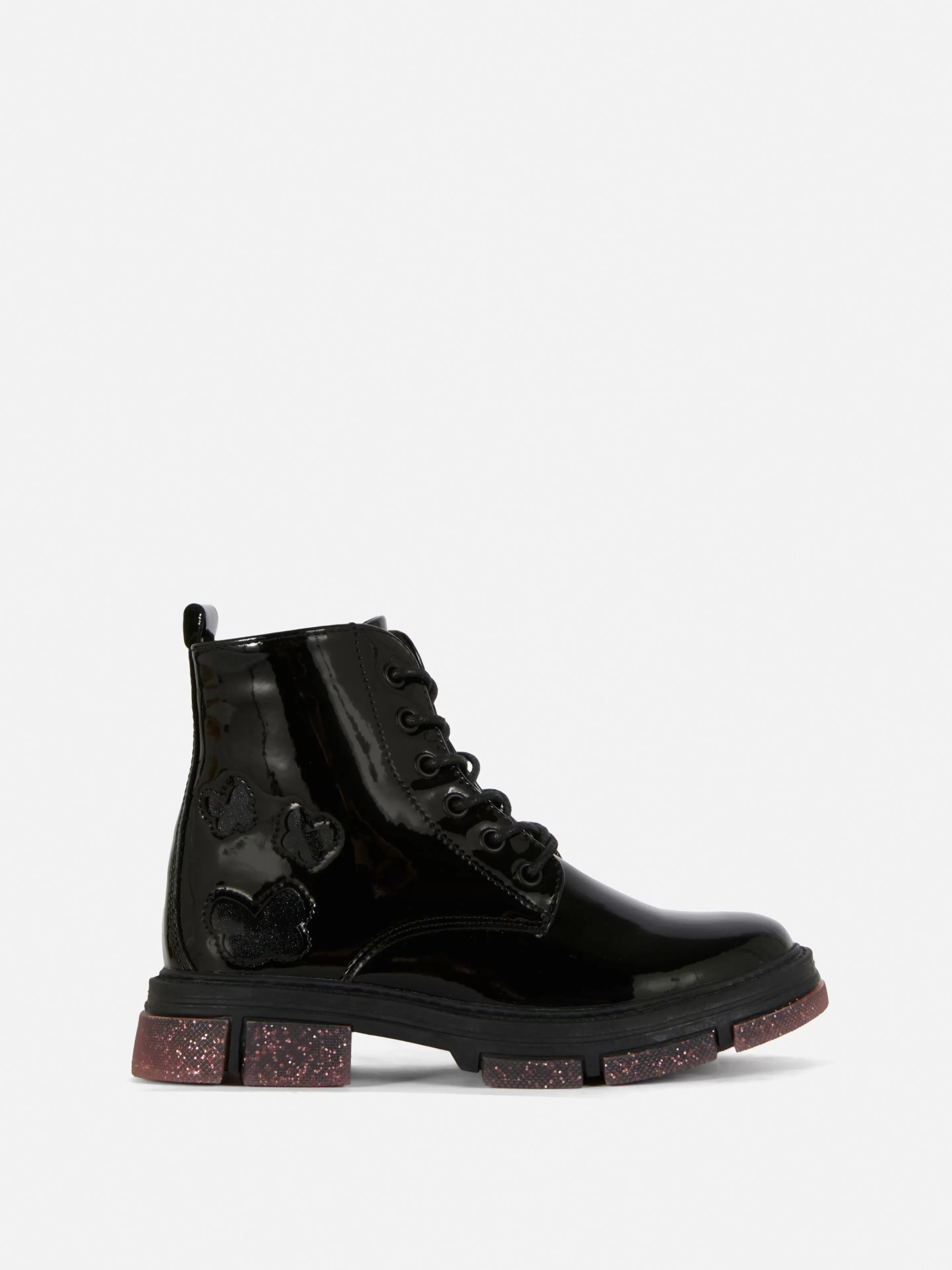 Bottes En Simili Cuir Verni à Semelles Scintillantes-Primark Clearance