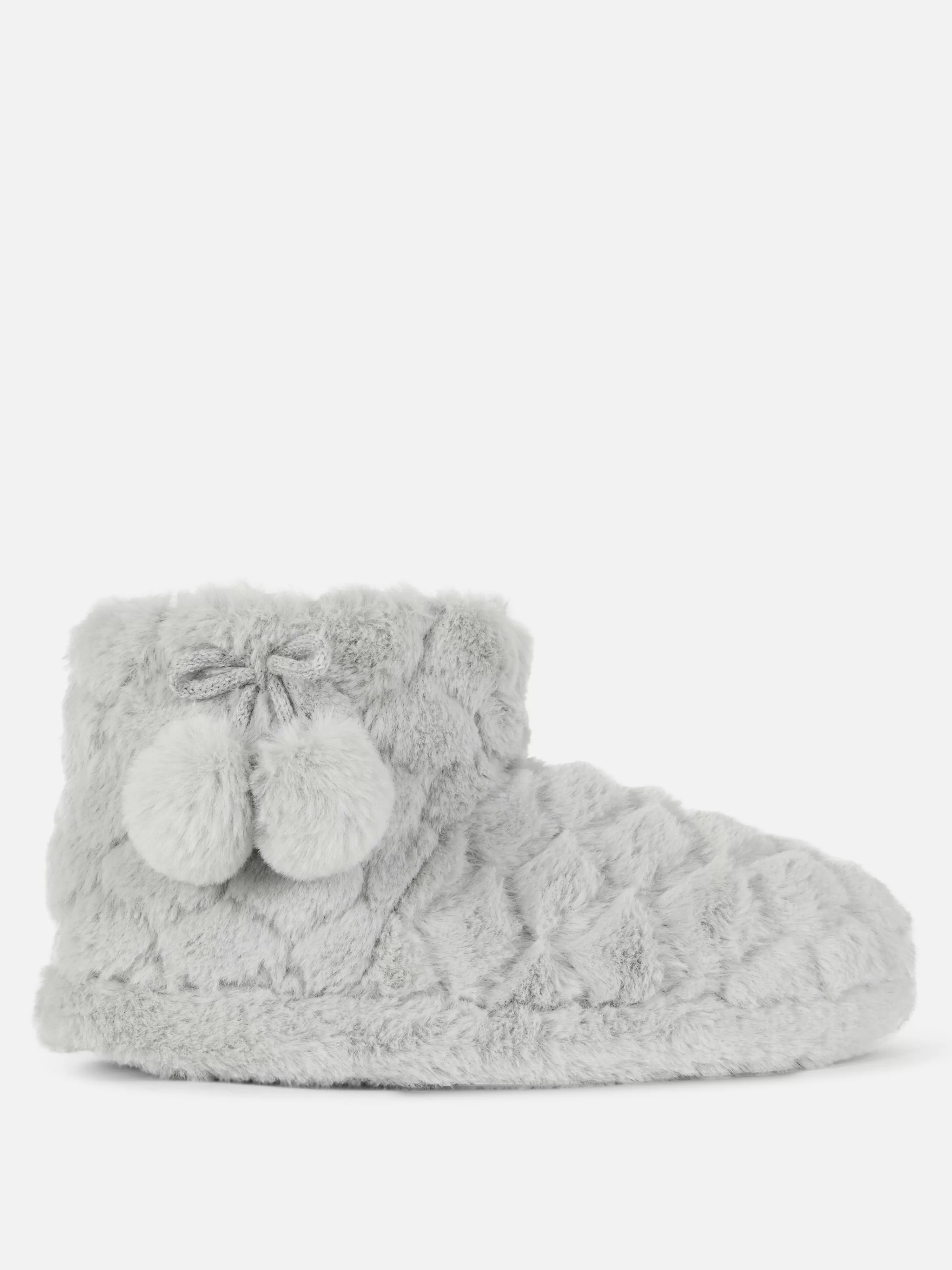 Bottines Duveteuses à Pompons-Primark Outlet