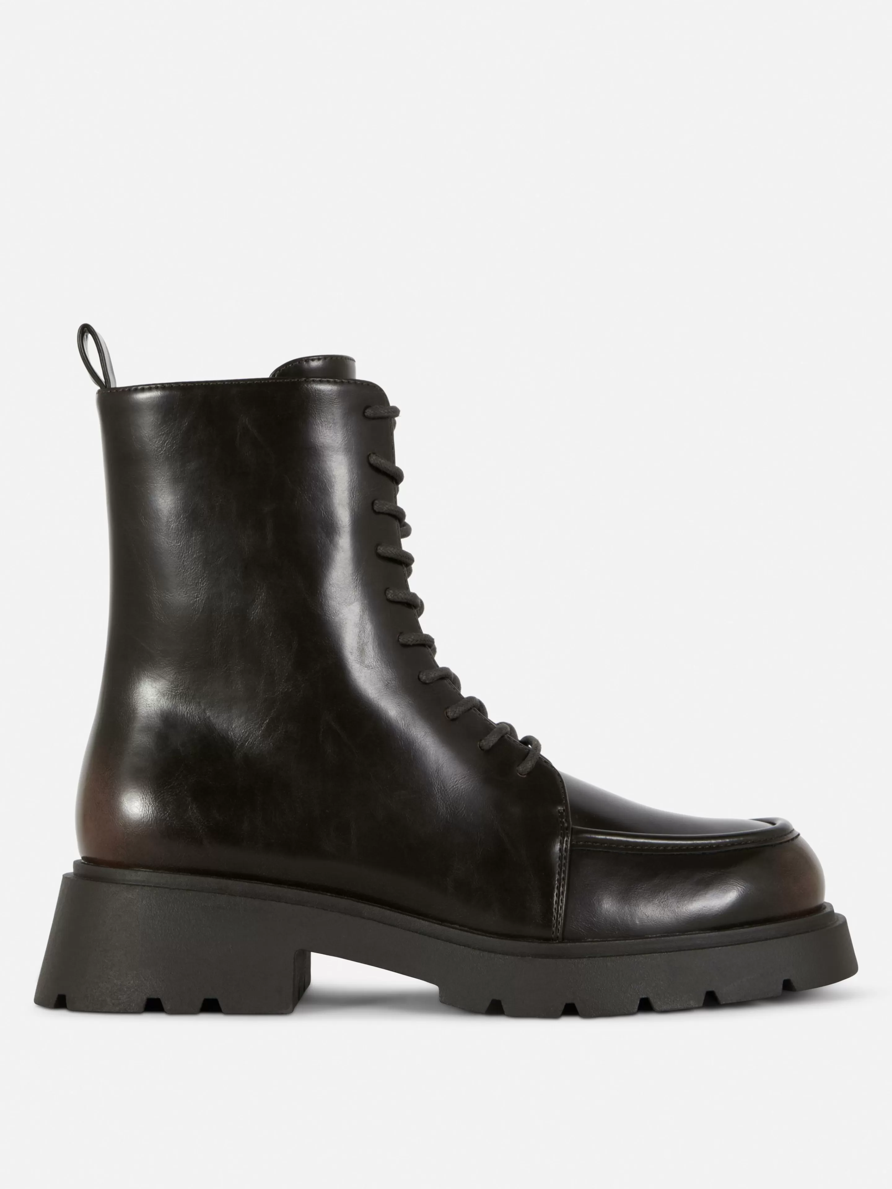 Bottines Lacées Avec Empiècement Sur L'embout-Primark Fashion