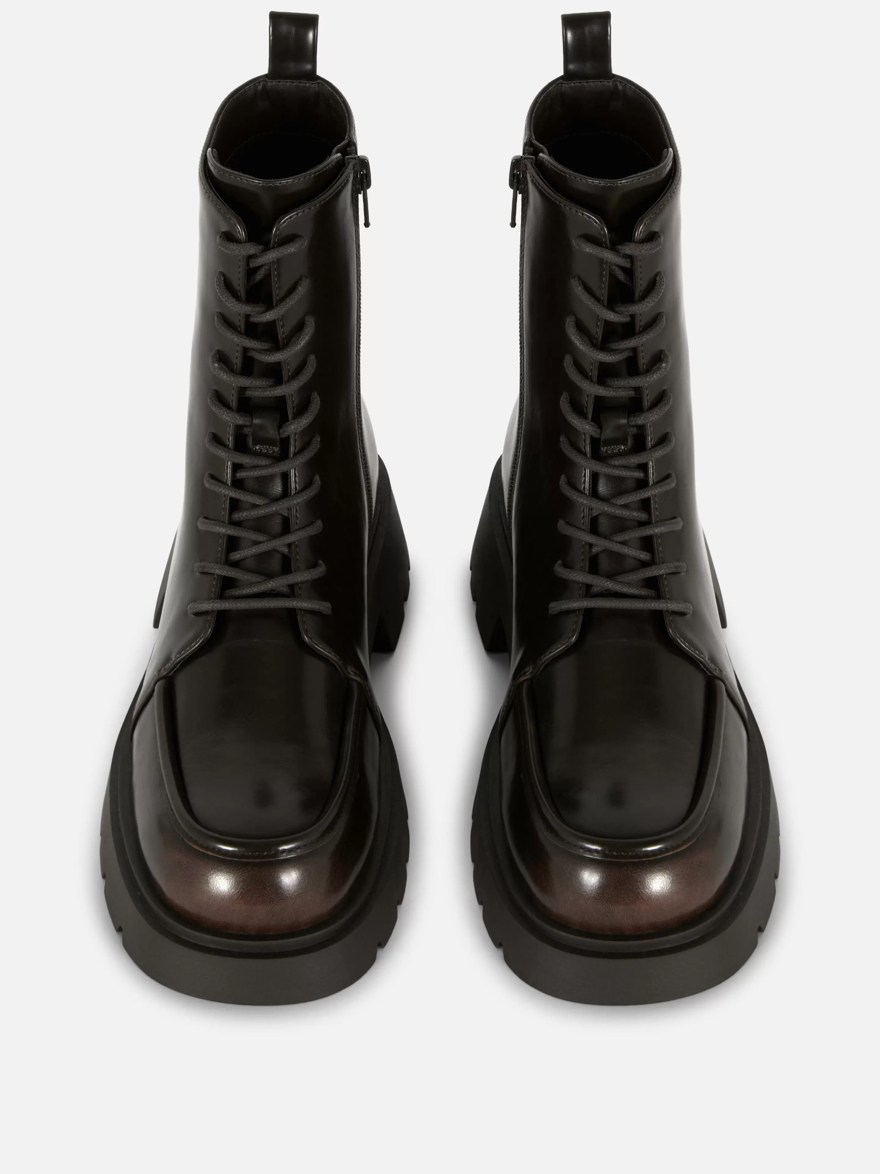 Bottines Lacées Avec Empiècement Sur L'embout-Primark Fashion