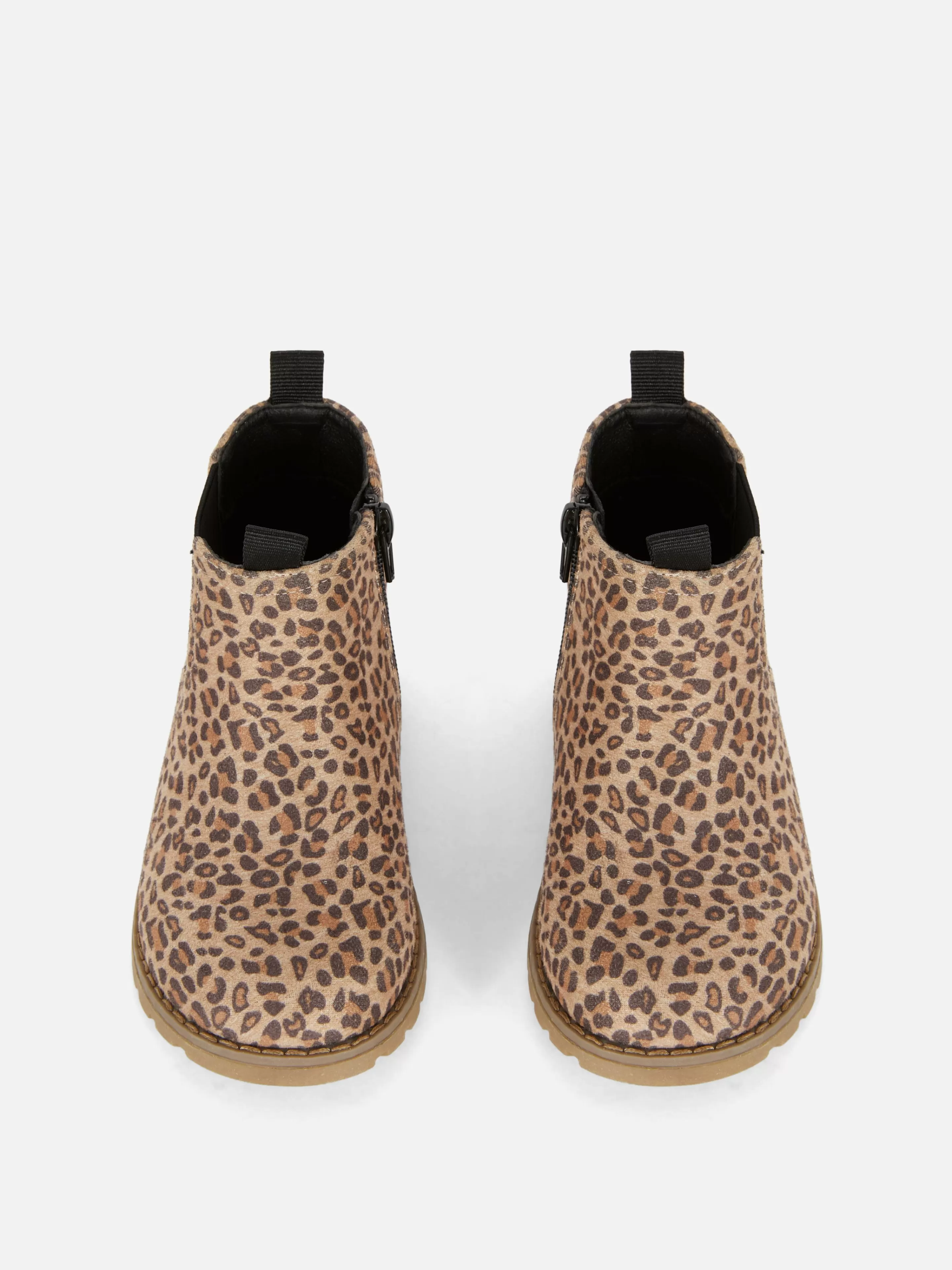 Bottines Zippées à Motif Léopard-Primark Shop