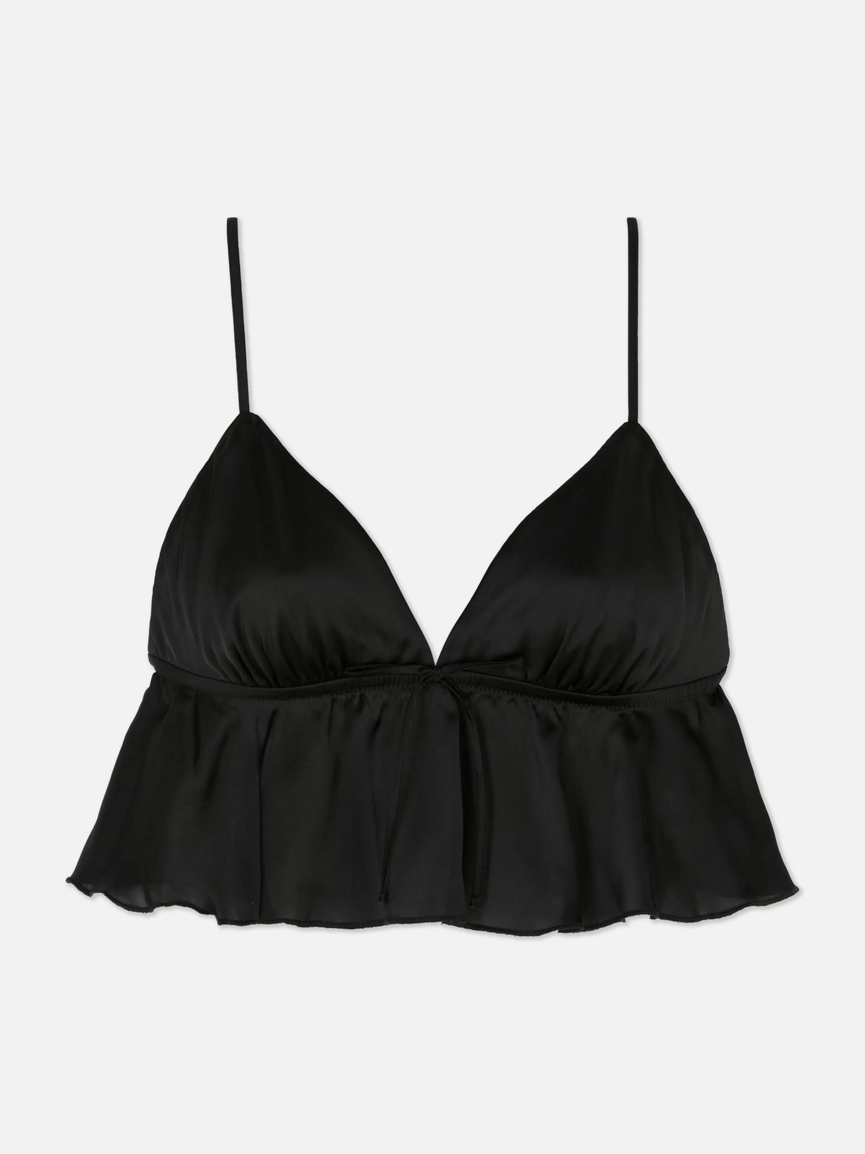 Brassière Triangle Volantée En Satin-Primark Cheap