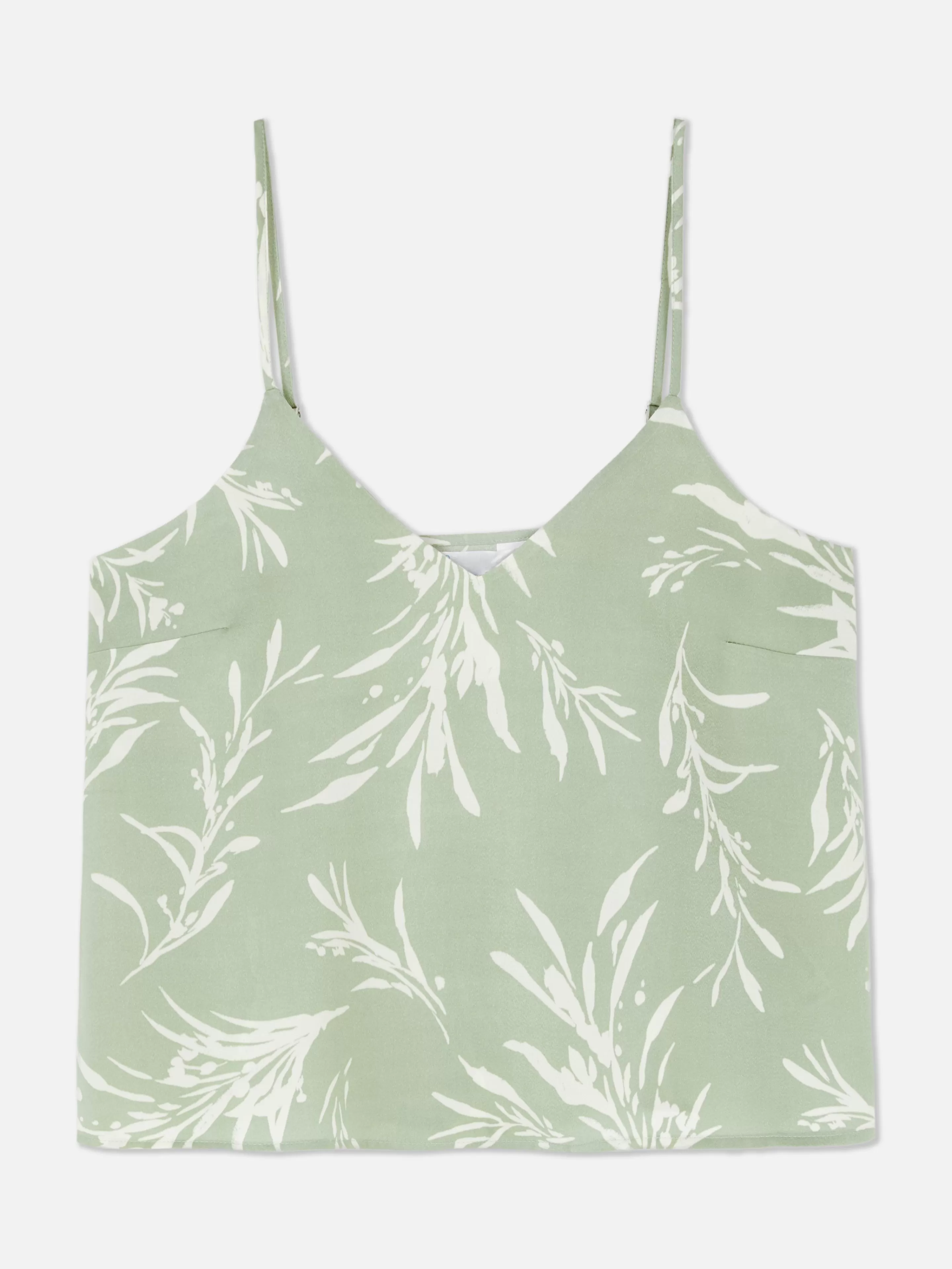 Caraco De Pyjama En Satin à Motif Feuilles-Primark Best