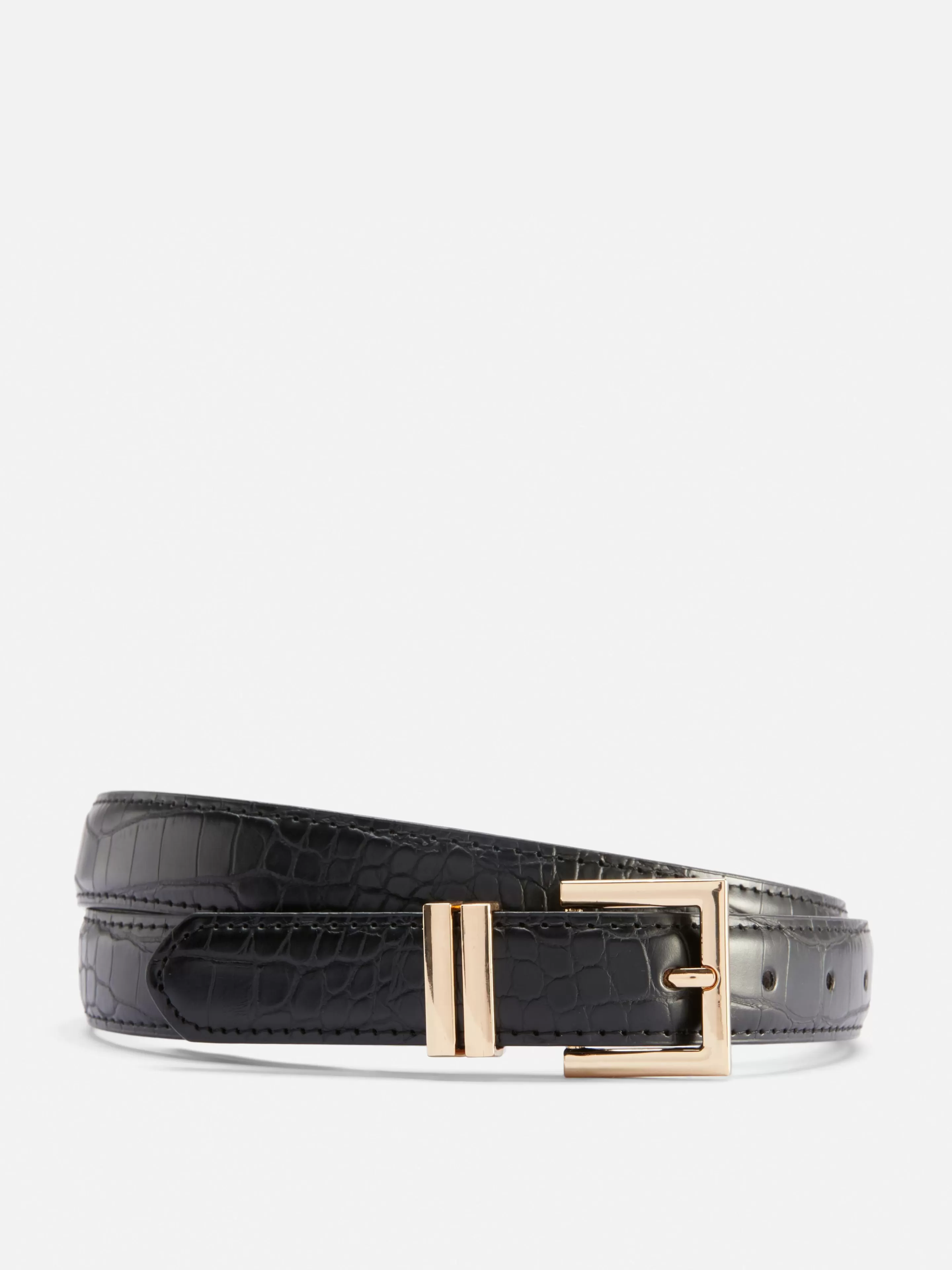 Ceinture à Boucle Carrée Imitation Croco-Primark Best