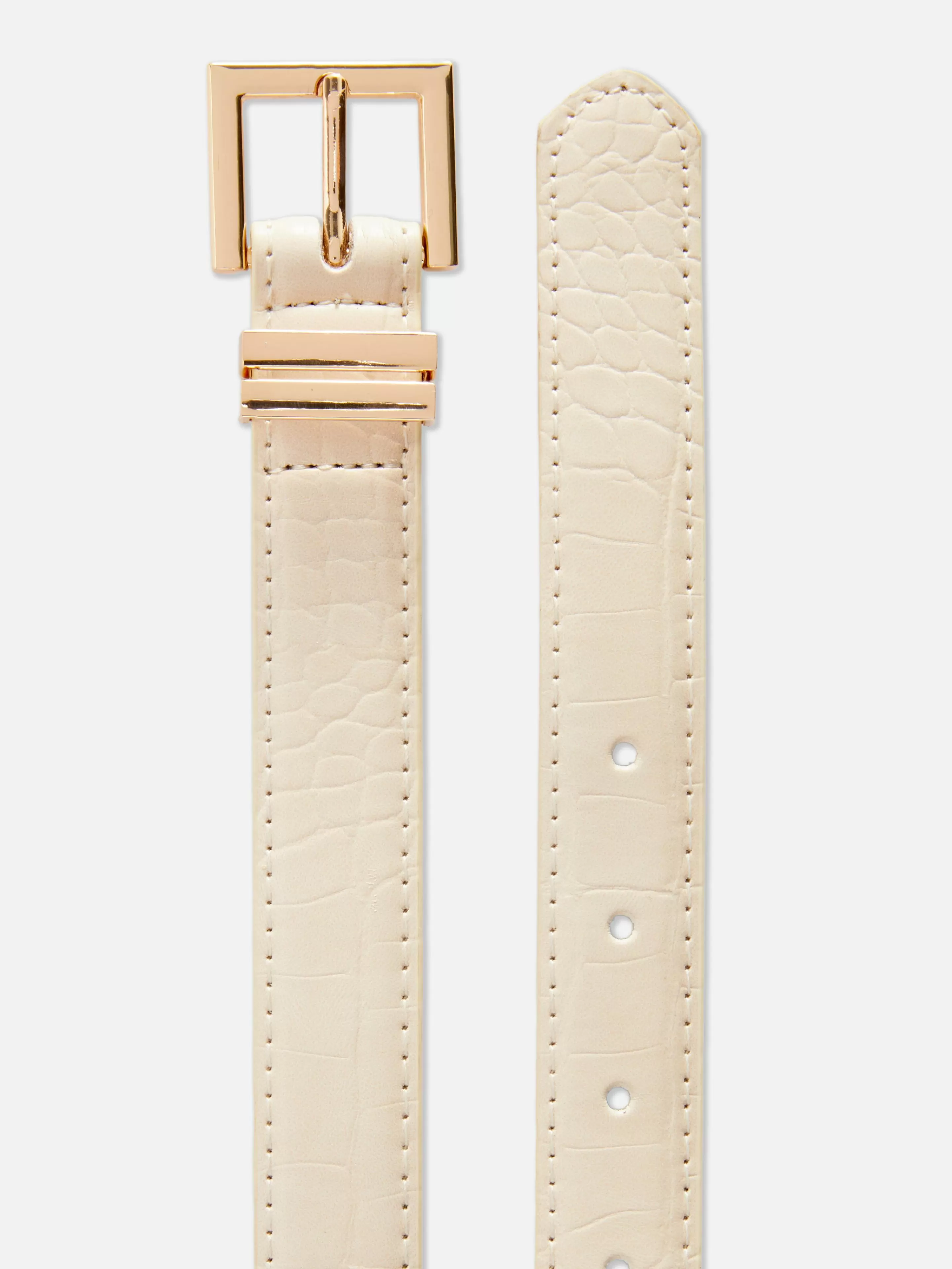 Ceinture à Boucle Carrée Imitation Croco-Primark Cheap