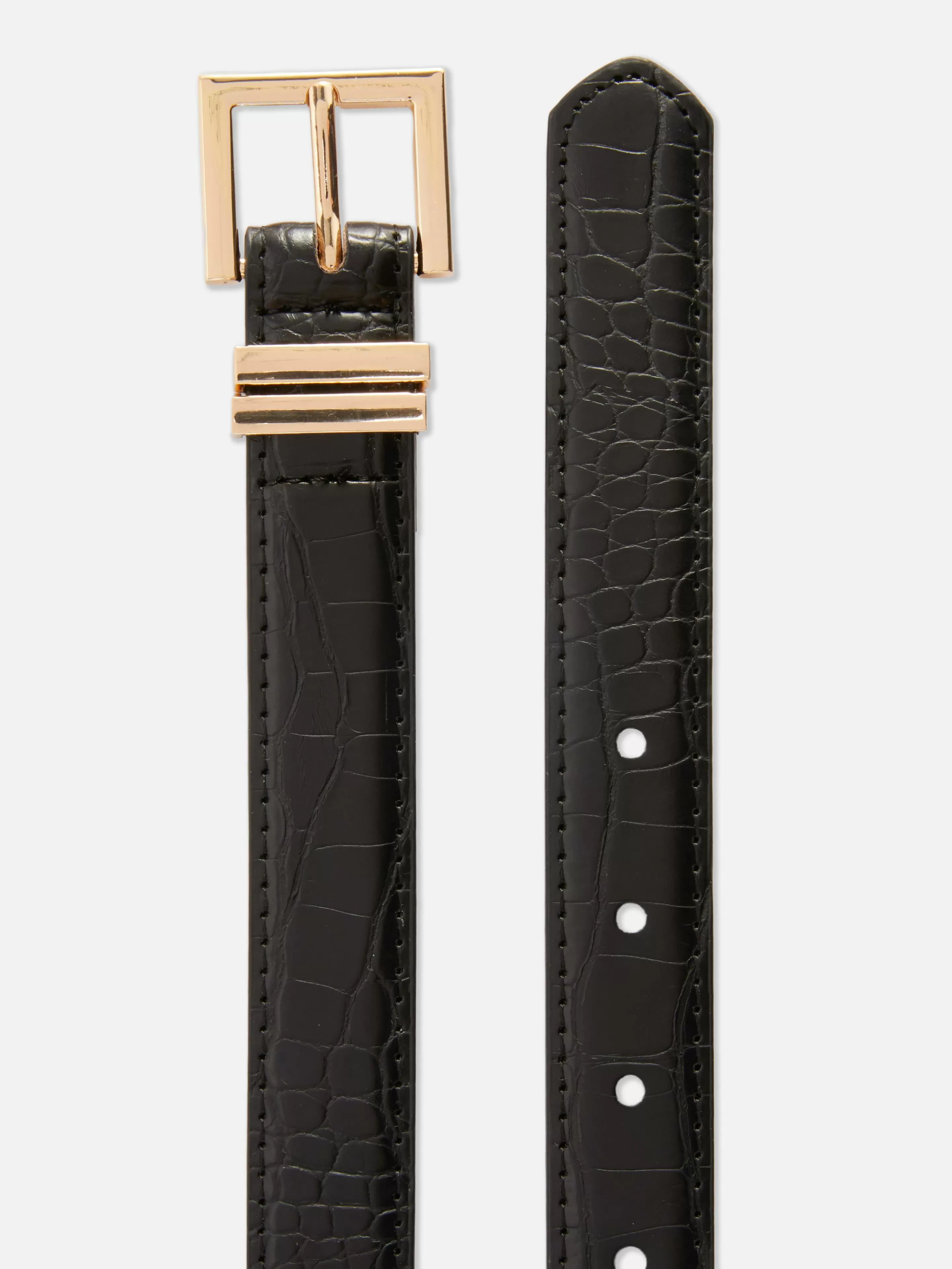 Ceinture à Boucle Carrée Imitation Croco-Primark Best