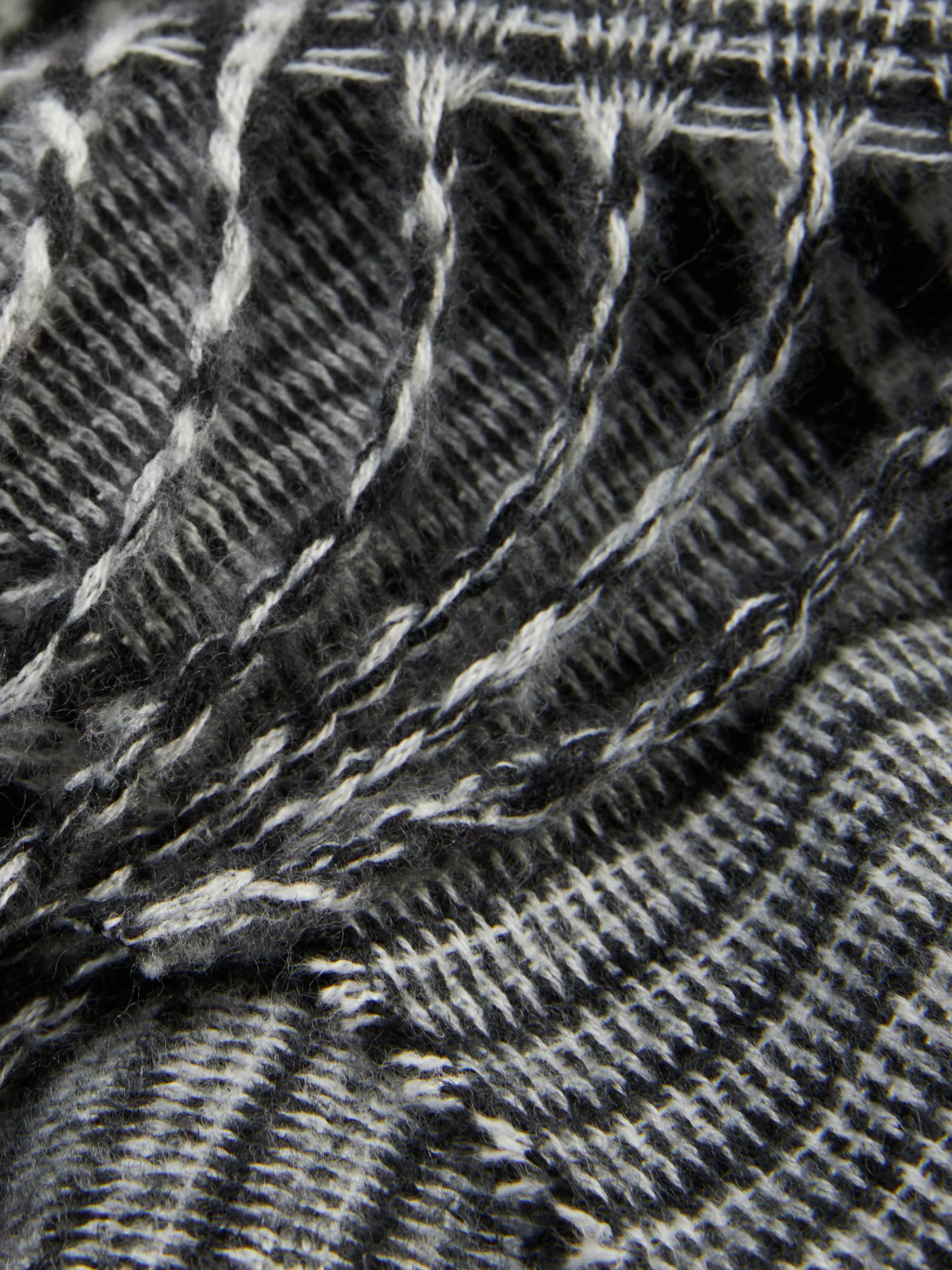 Écharpe à Carreaux Et à Franges-Primark Fashion