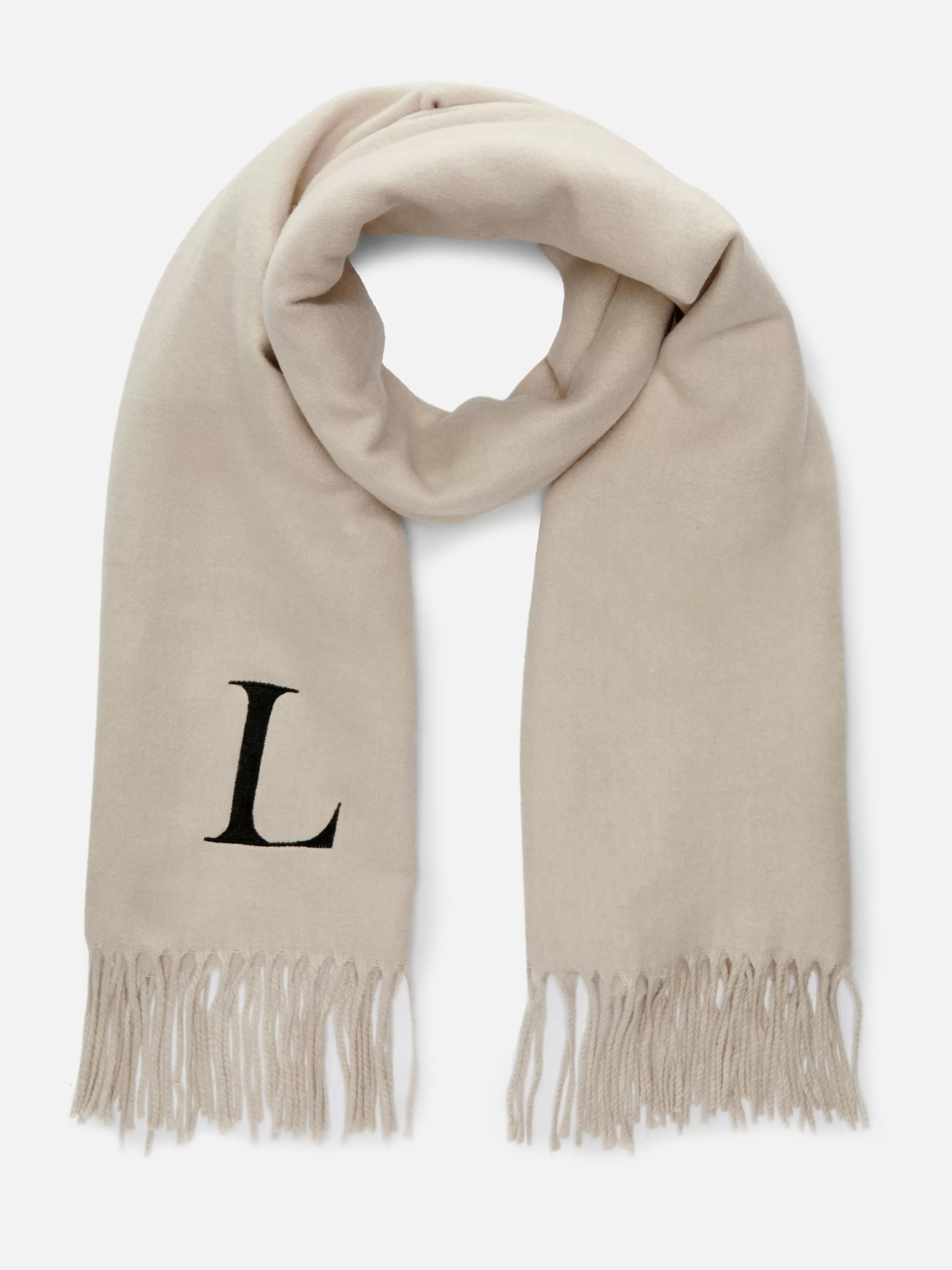 Écharpe Avec Initiale Brodée Et Pampilles-Primark Hot