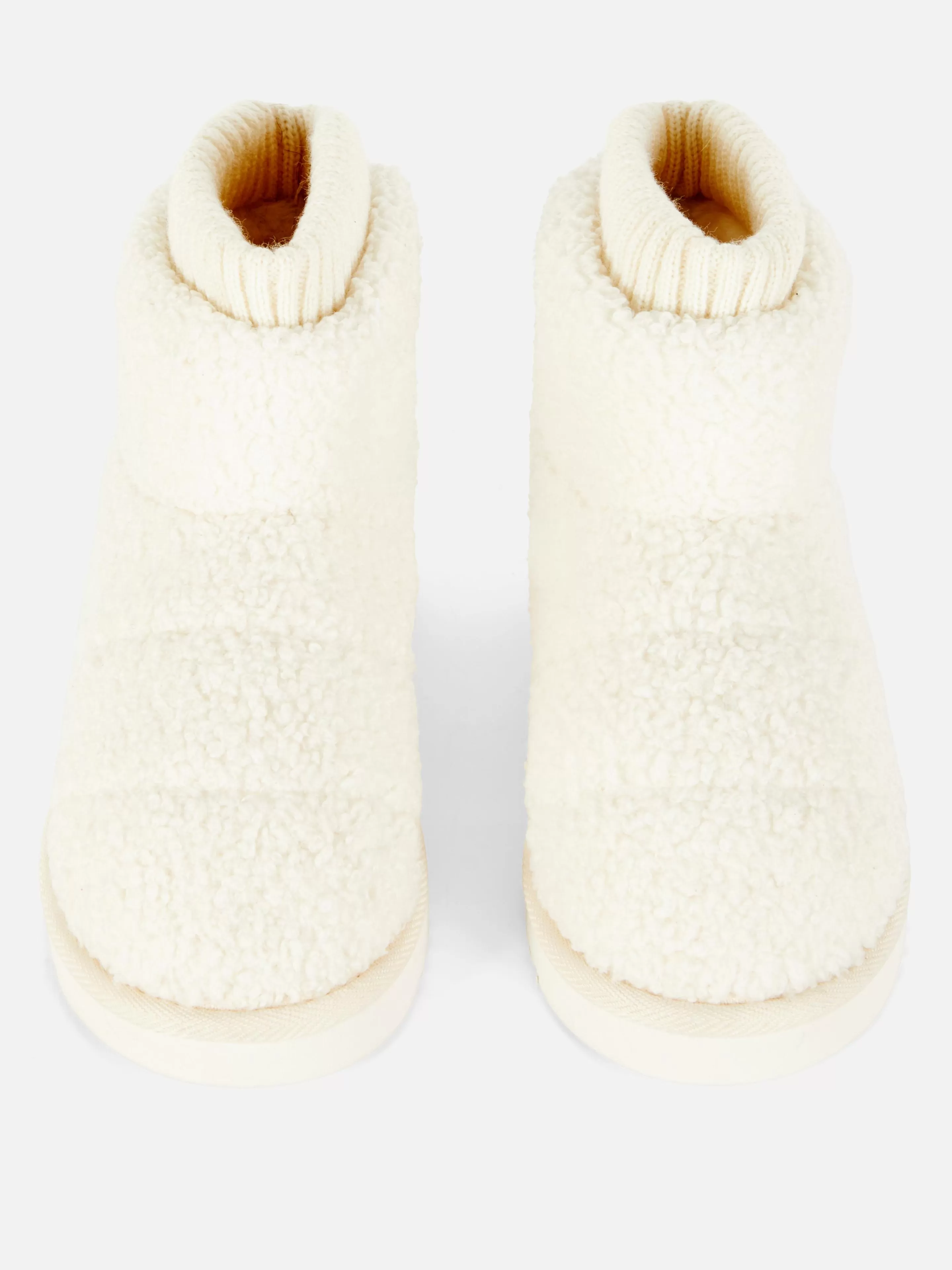 Chaussons Bottines Effet Mouton Retourné-Primark Fashion