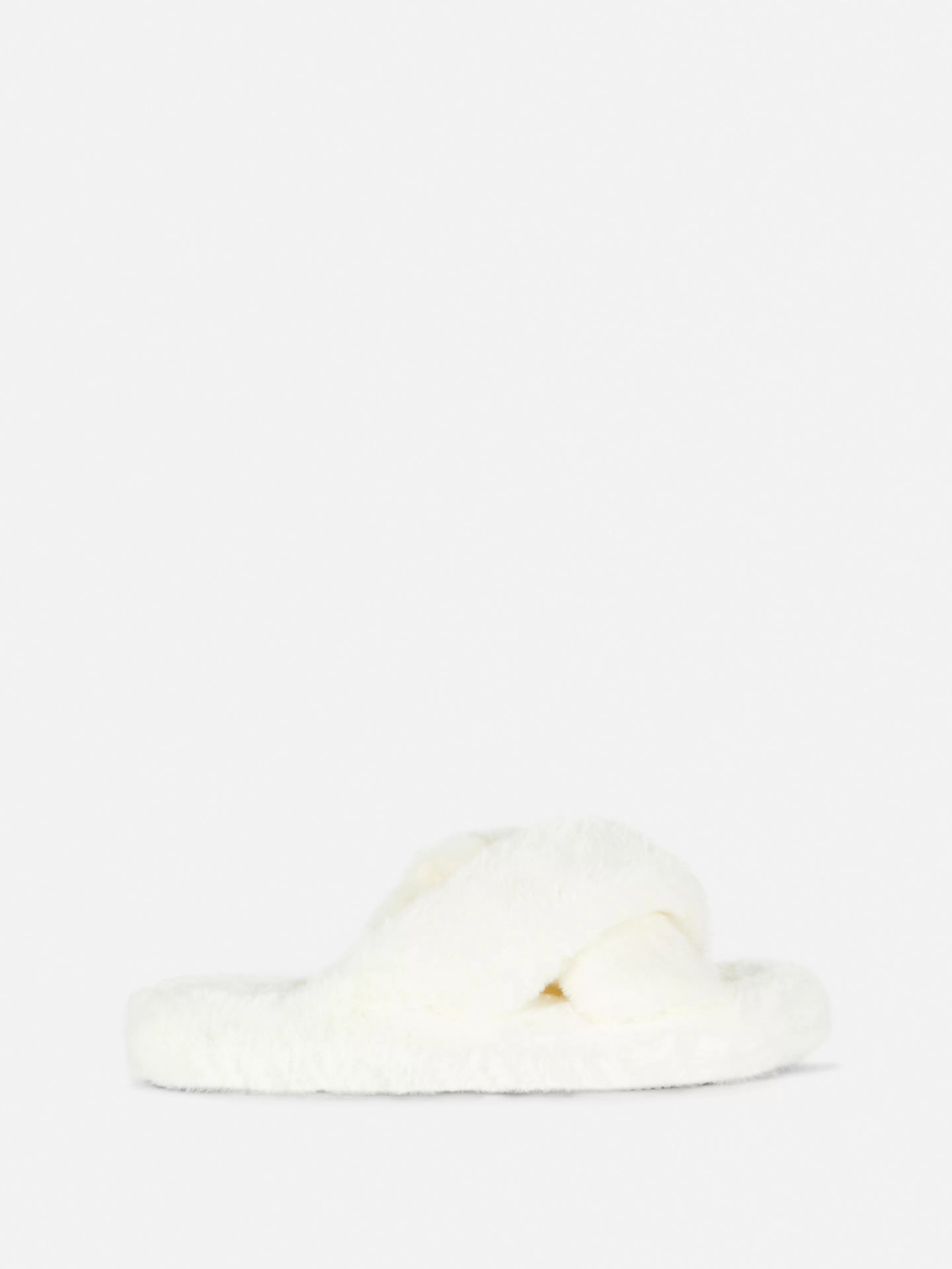 Chaussons En Fausse Fourrure à Brides Croisées-Primark New