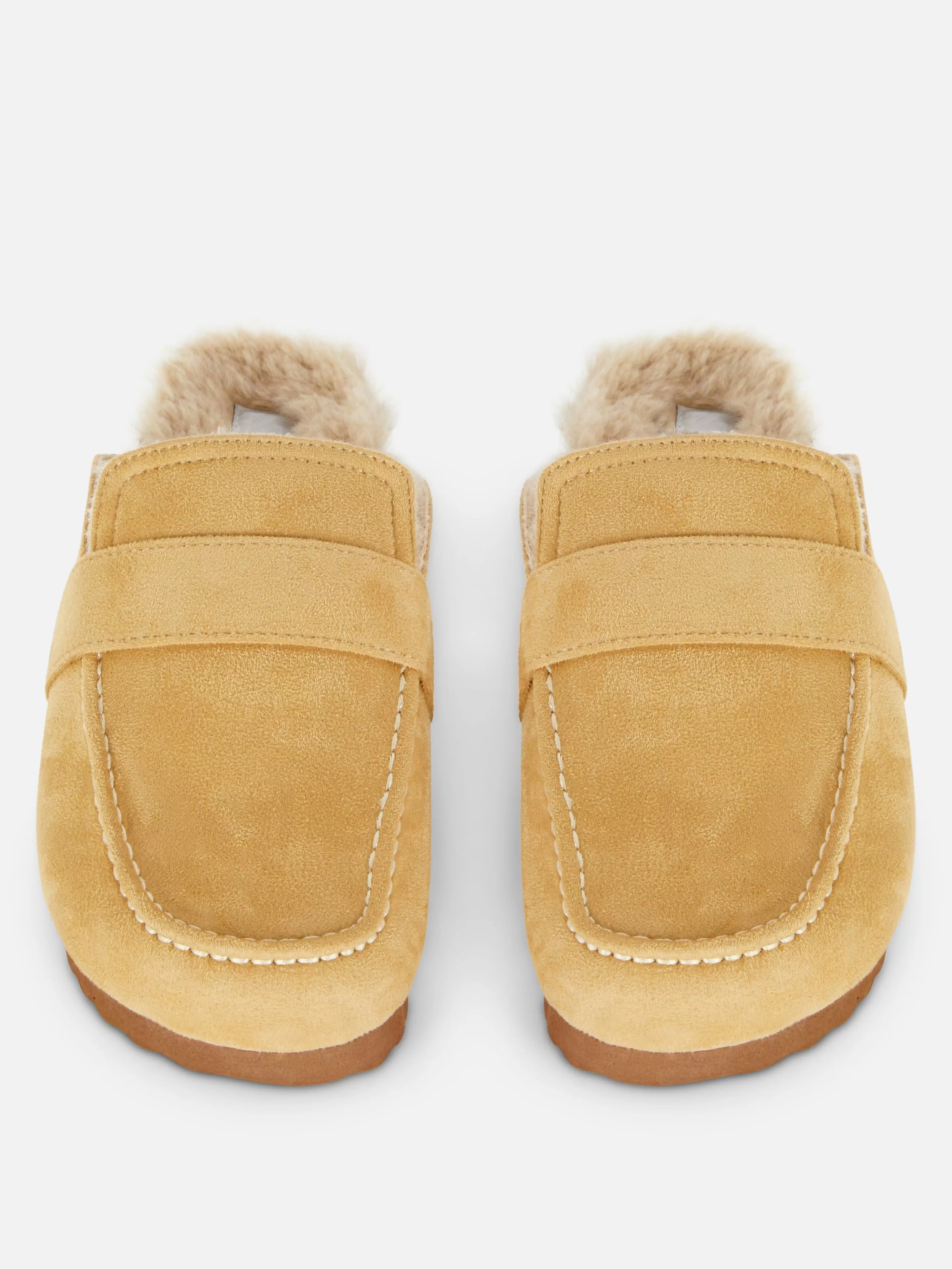 Chaussons Style Mocassins Doublés De Fausse Fourrure-Primark Shop