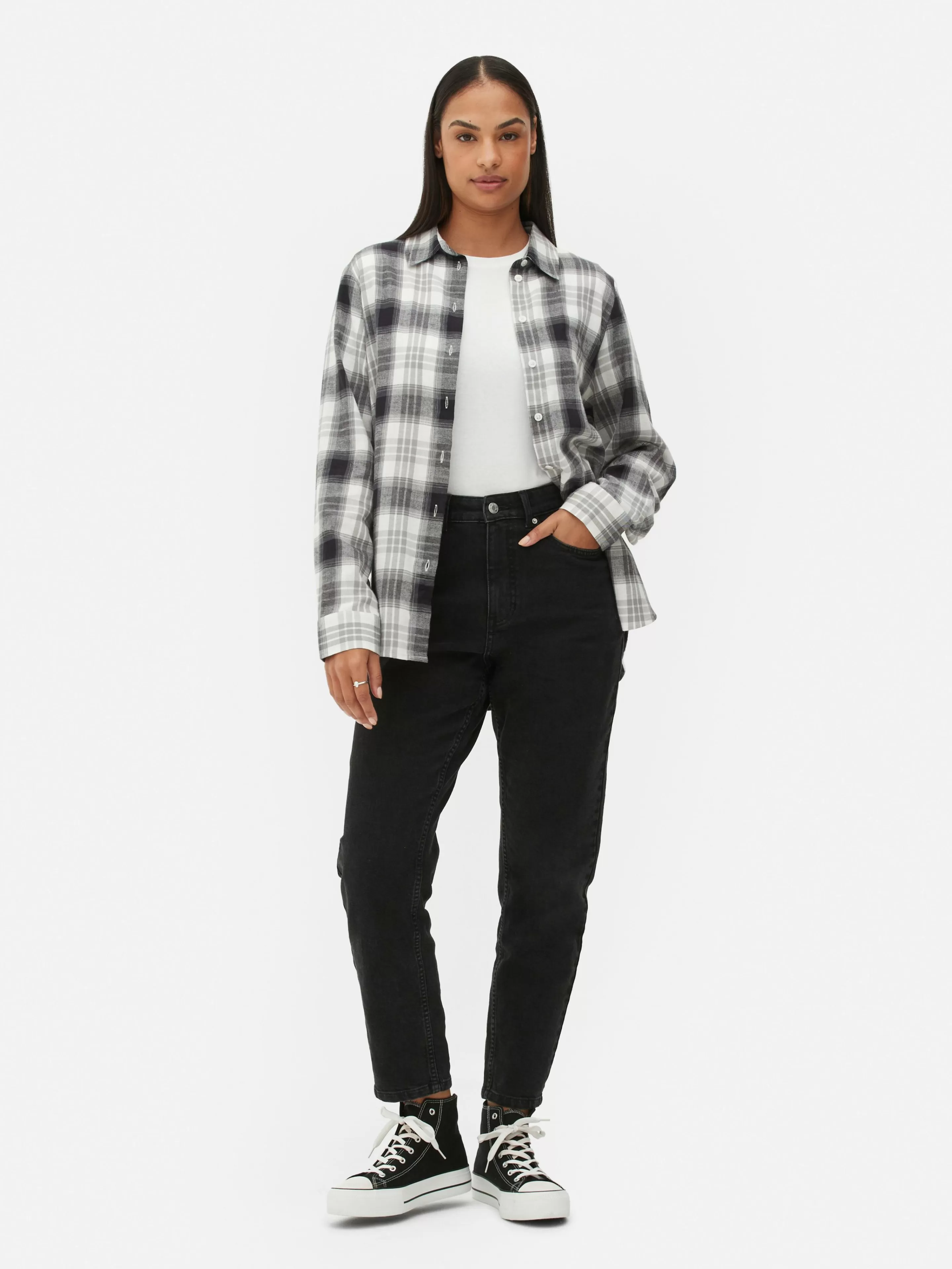Chemise Boutonnée à Carreaux-Primark Best Sale