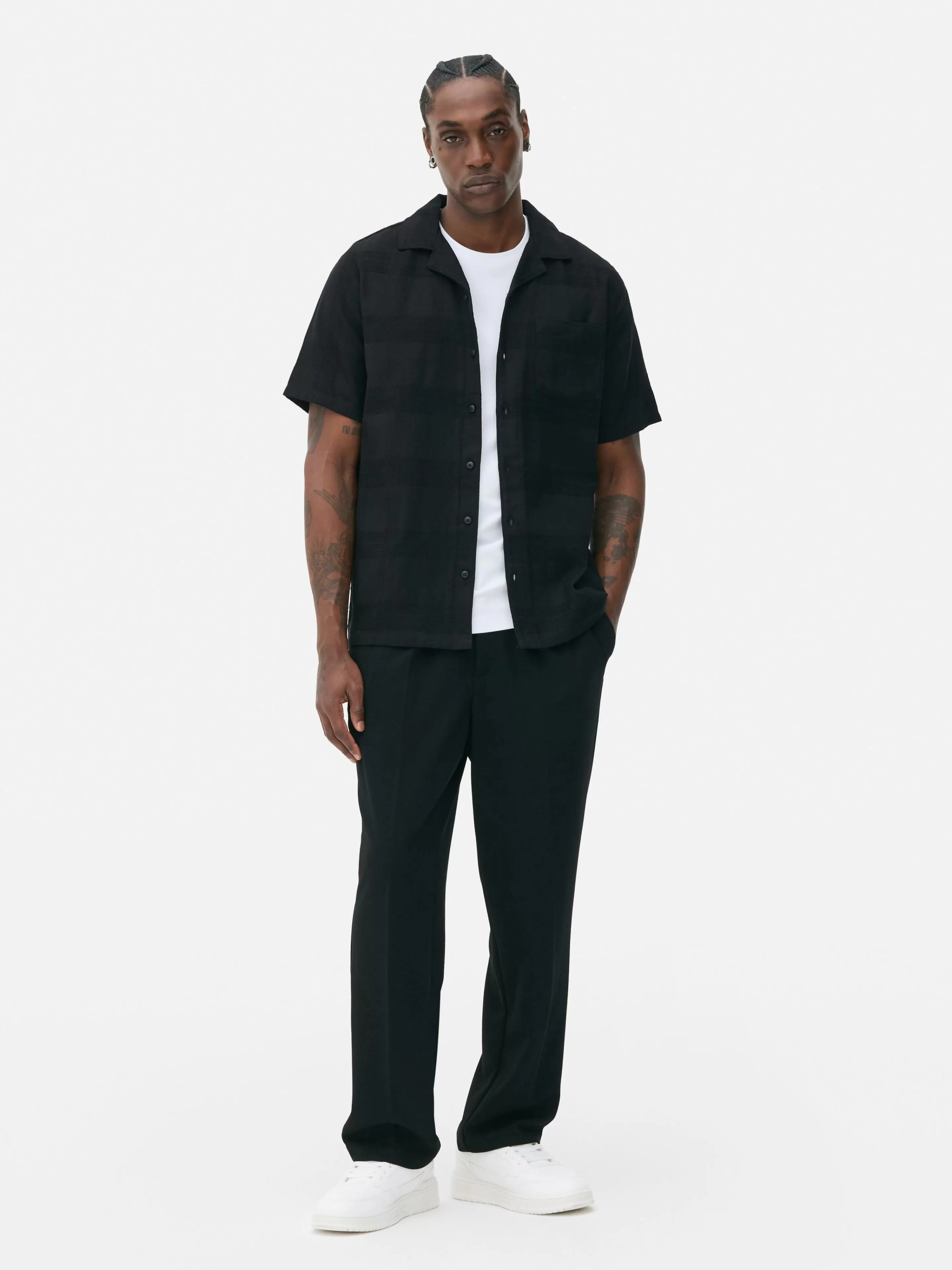 Chemise Boutonnée à Manches Courtes-Primark Flash Sale