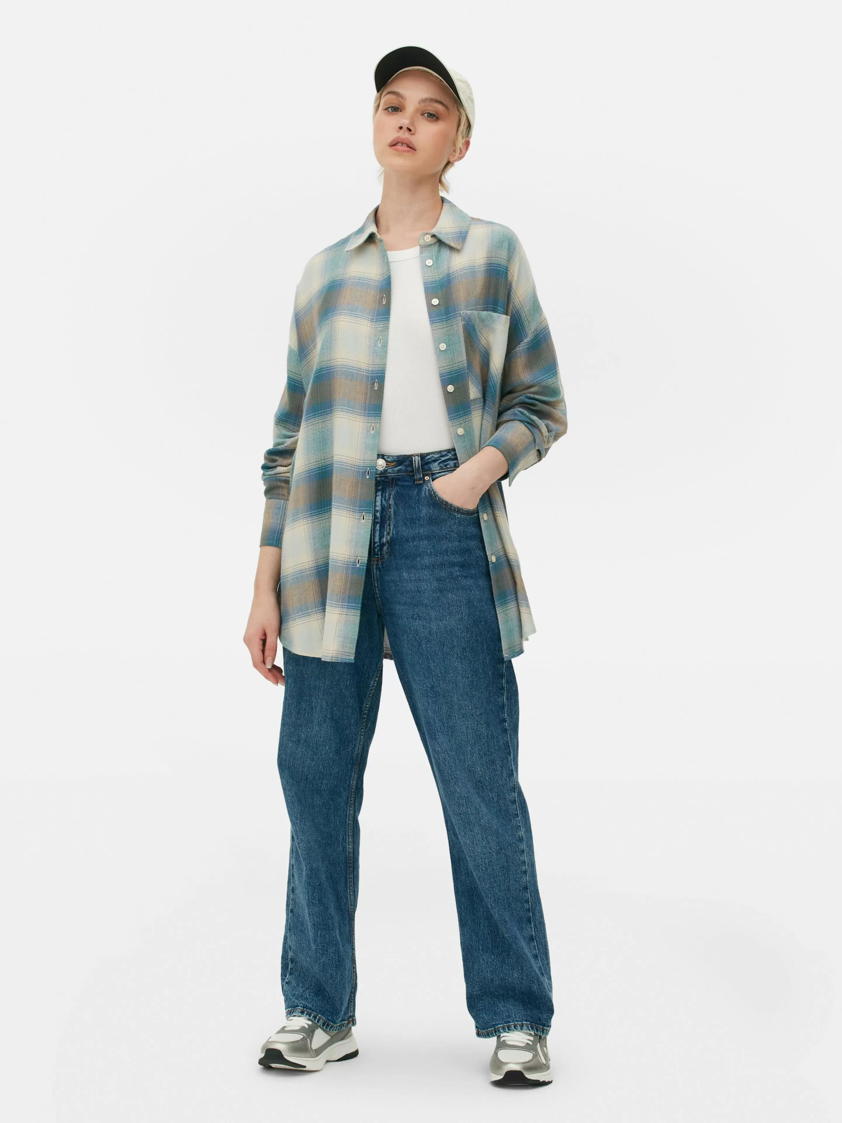 Chemise Coupe Boyfriend à Carreaux-Primark Shop