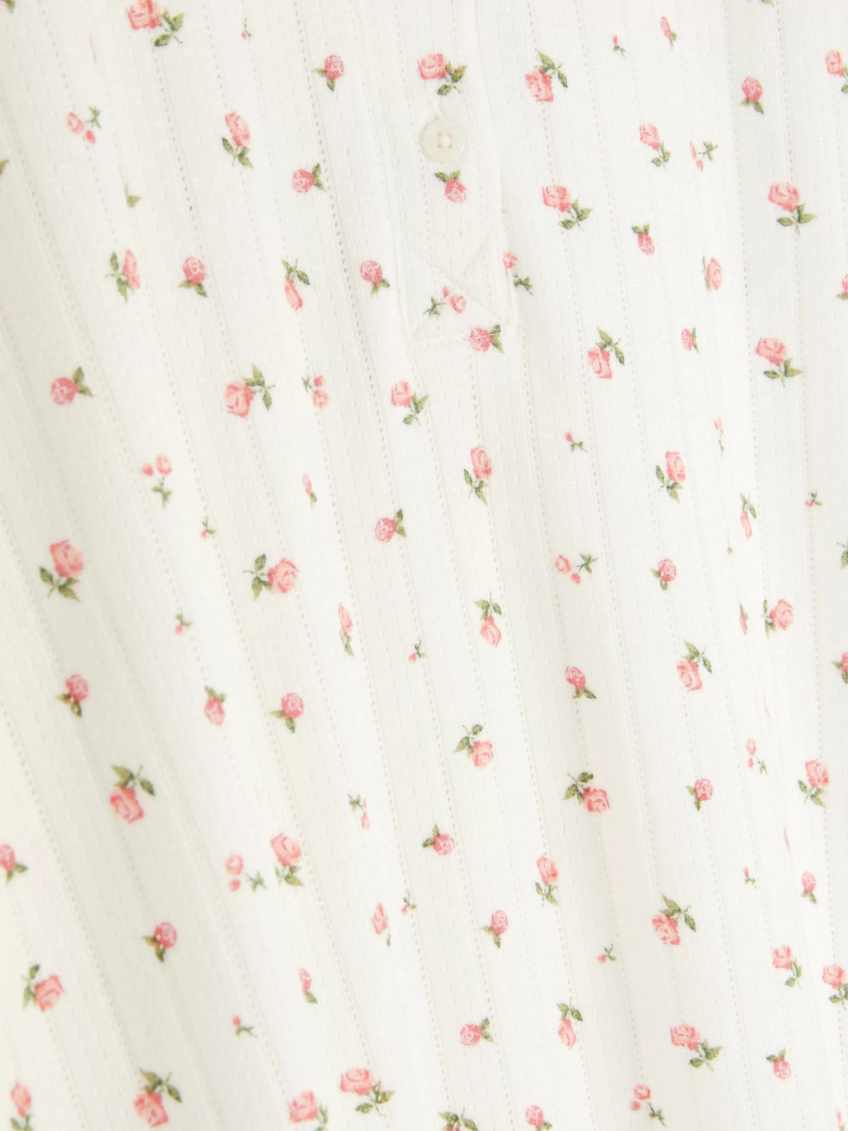 Chemise De Nuit En Maille Pointelle Florale-Primark Cheap