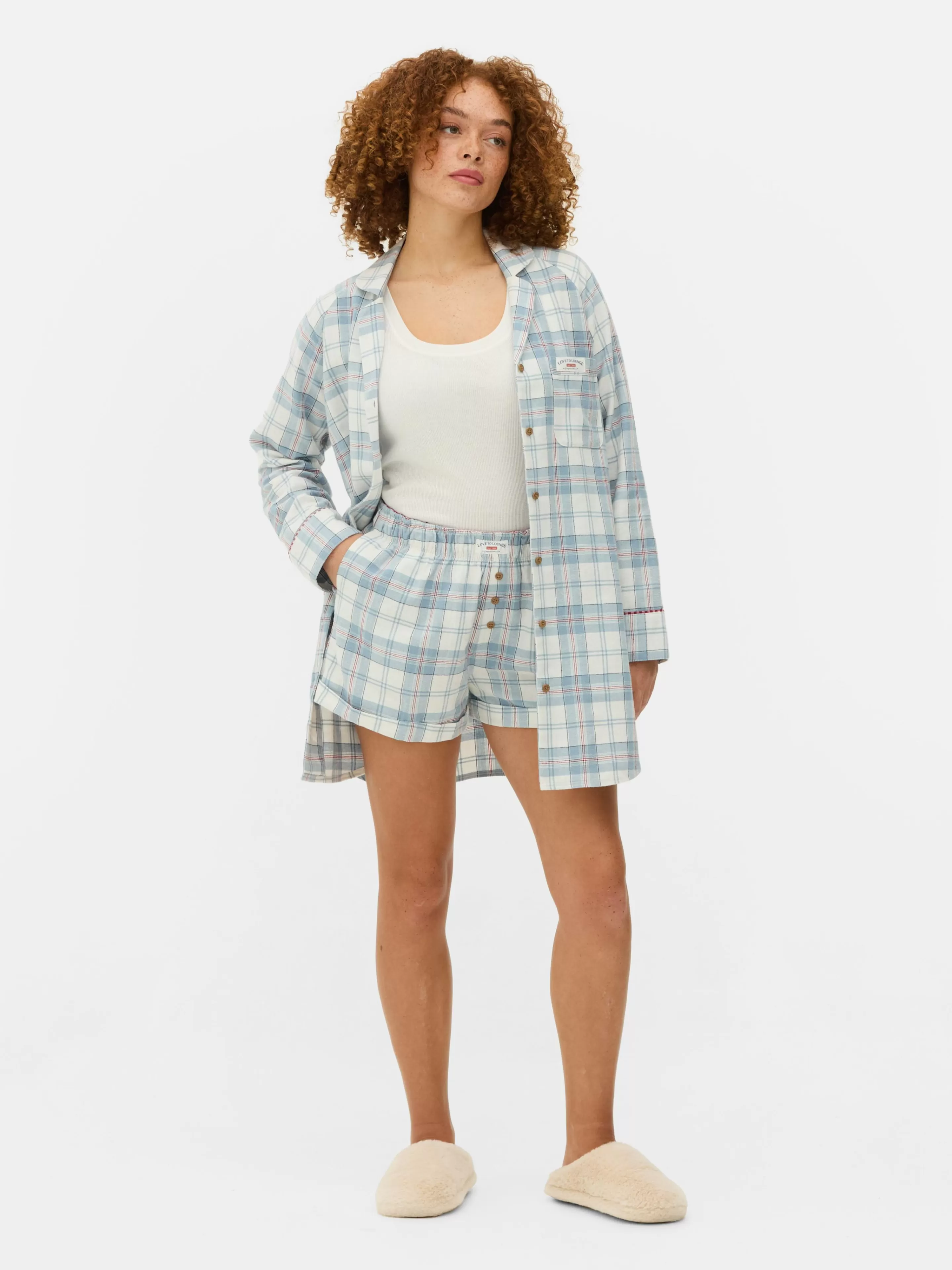 Chemise De Nuit Longue En Flanelle à Carreaux-Primark Cheap