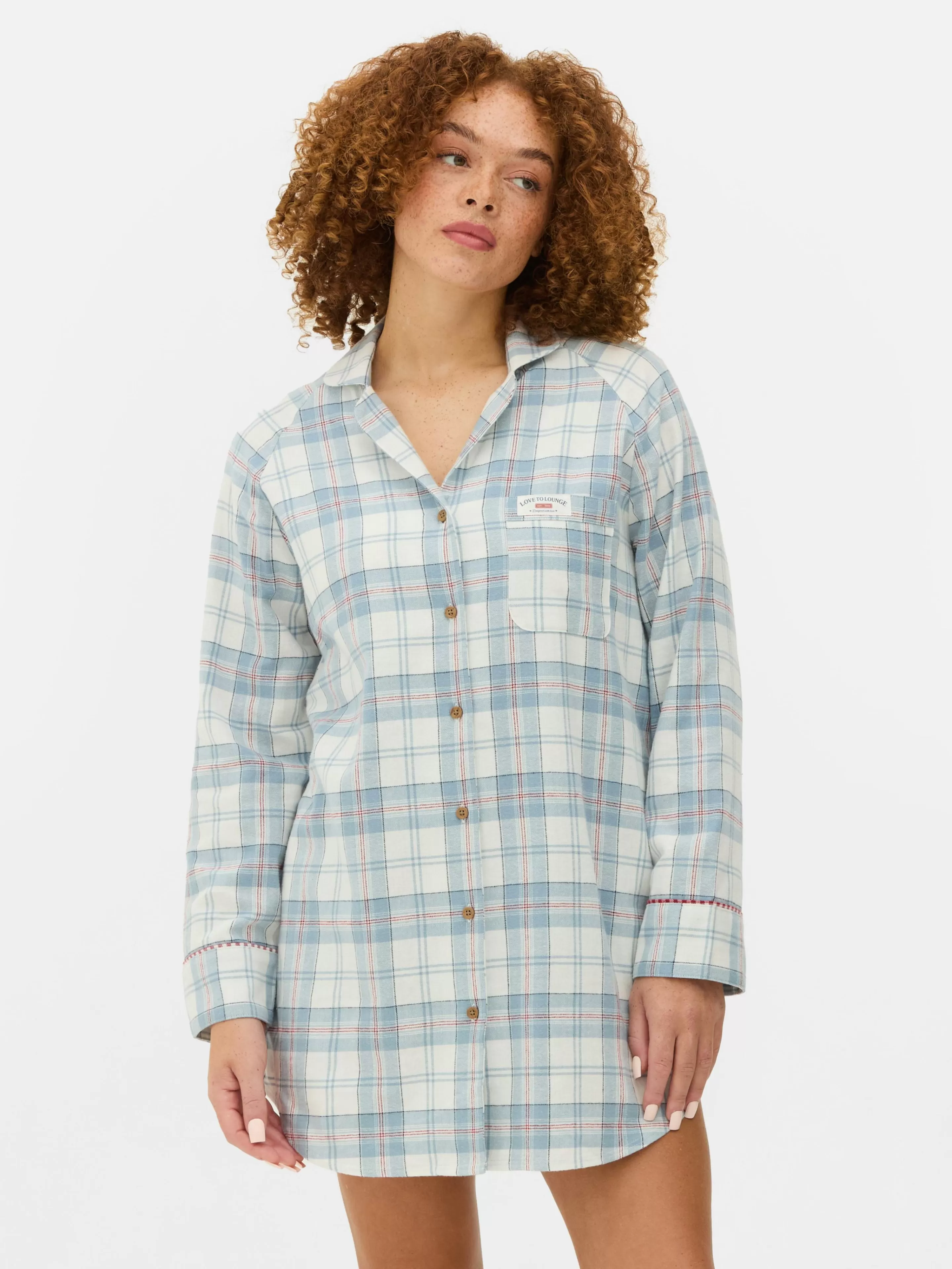 Chemise De Nuit Longue En Flanelle à Carreaux-Primark Cheap