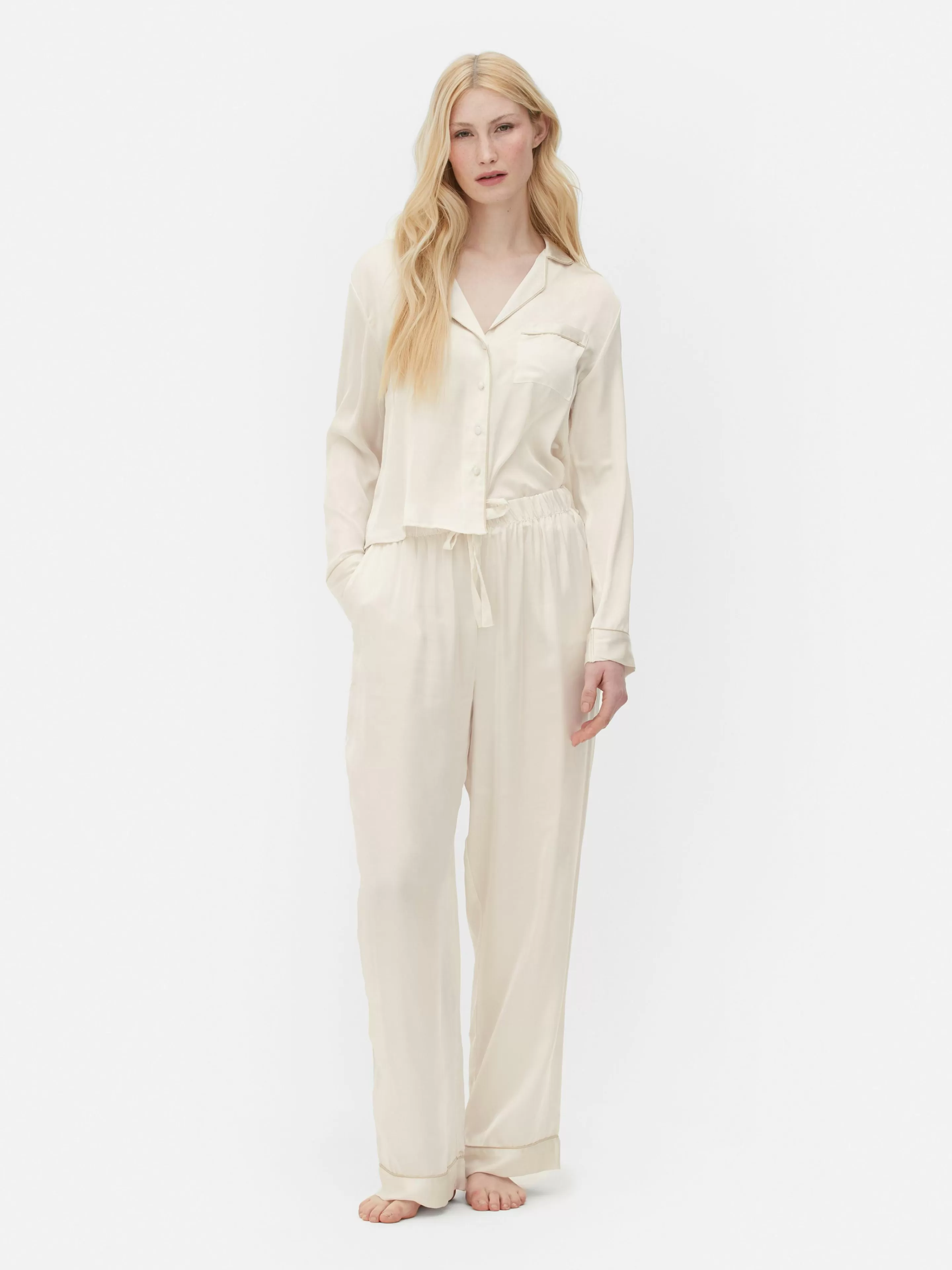 Chemise De Pyjama En Satin-Primark Store
