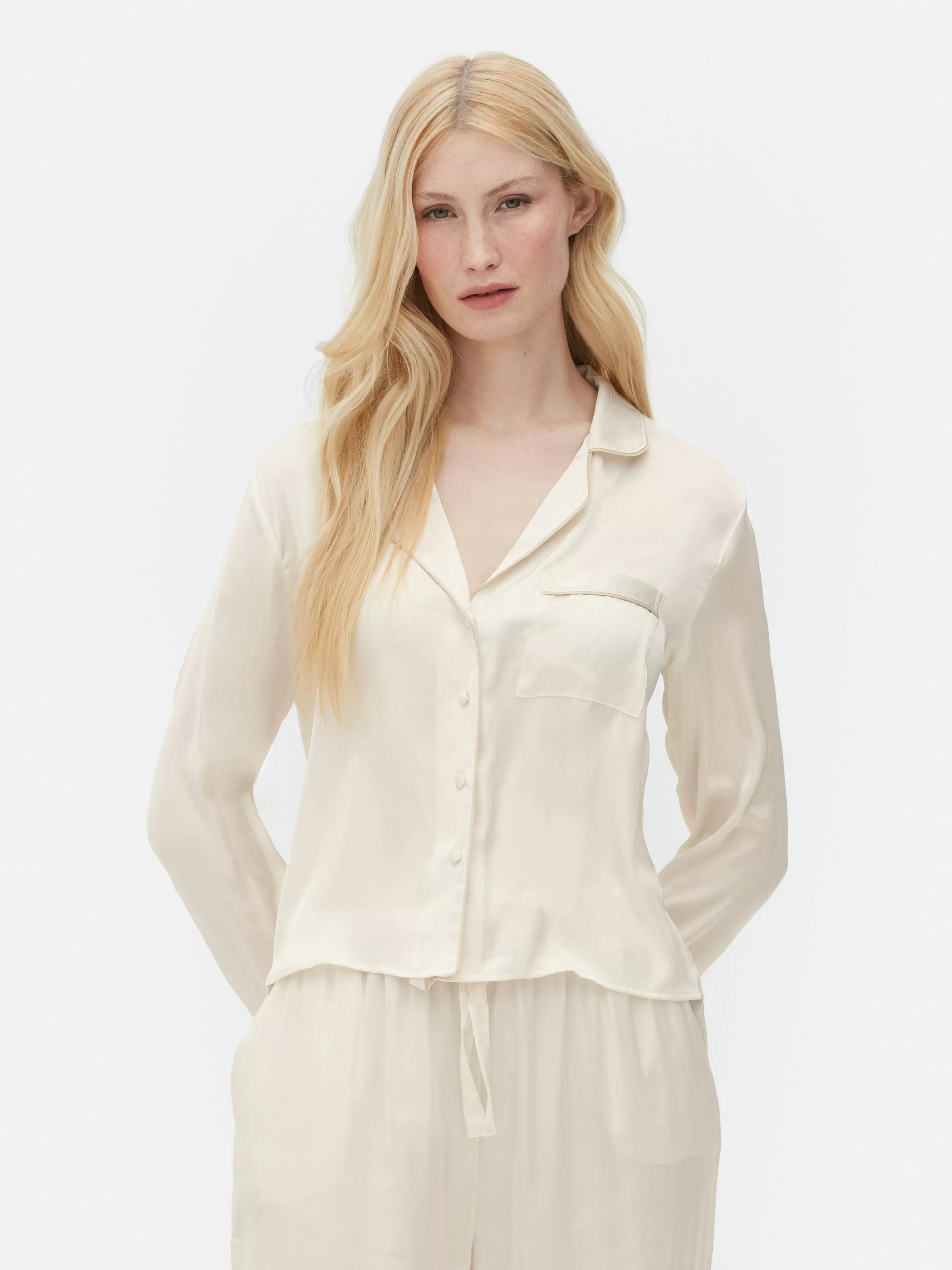 Chemise De Pyjama En Satin-Primark Store