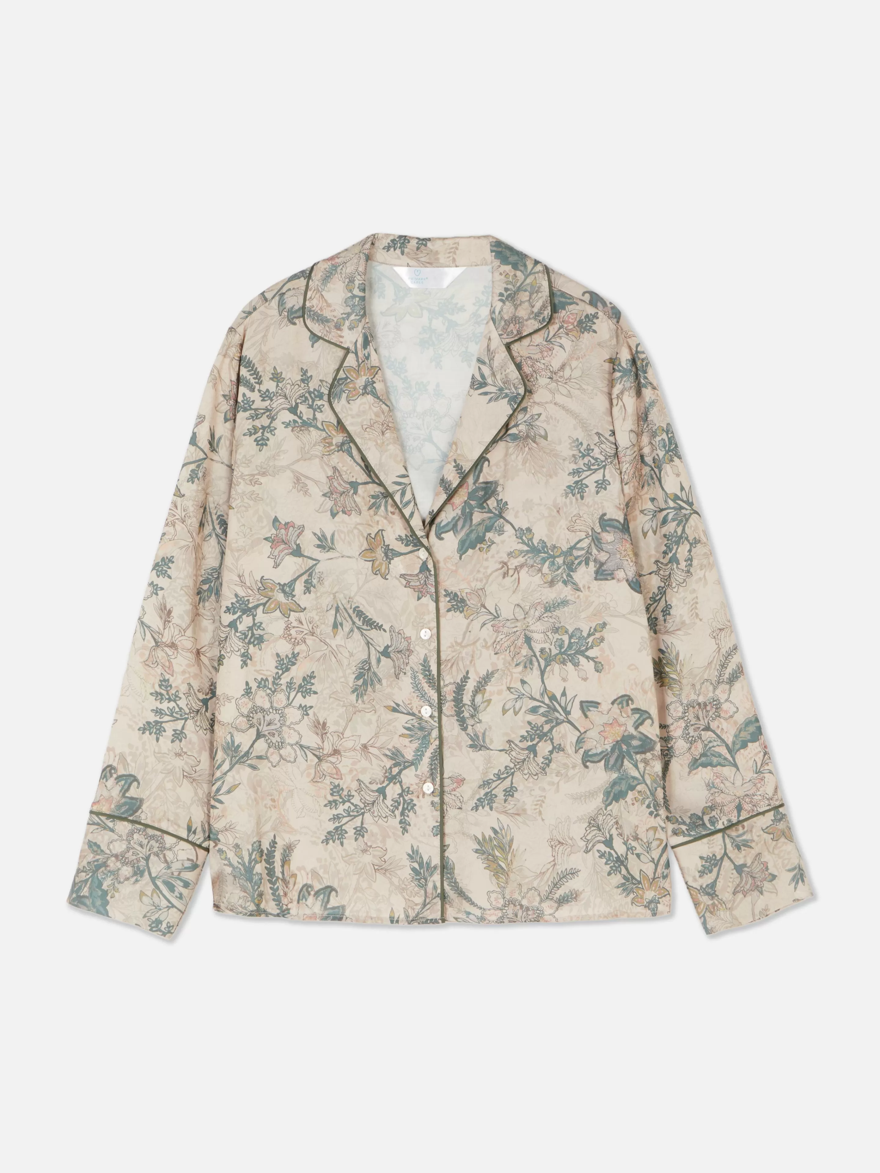 Chemise De Pyjama En Satin à Fleurs-Primark Clearance
