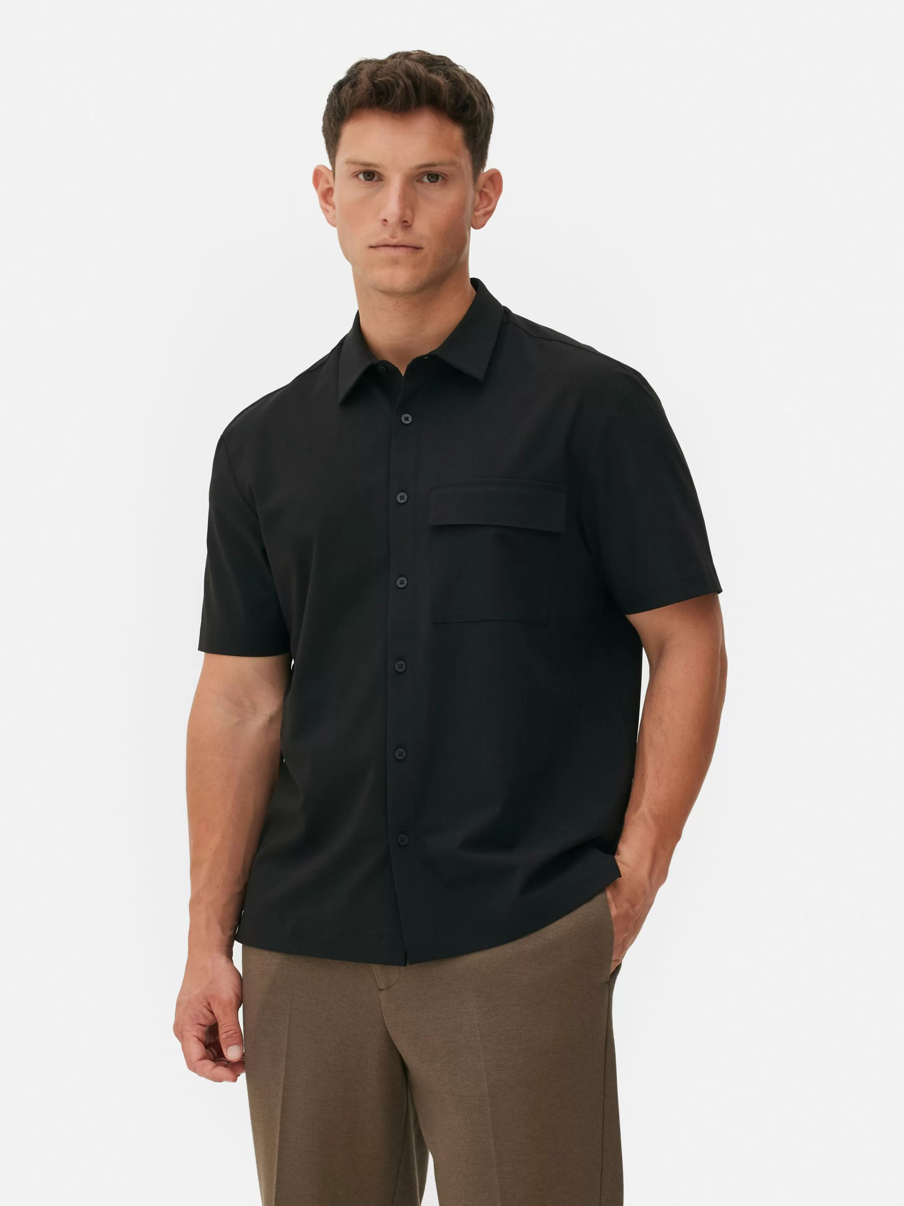 Chemise Droite à Manches Courtes Kem-Primark Online