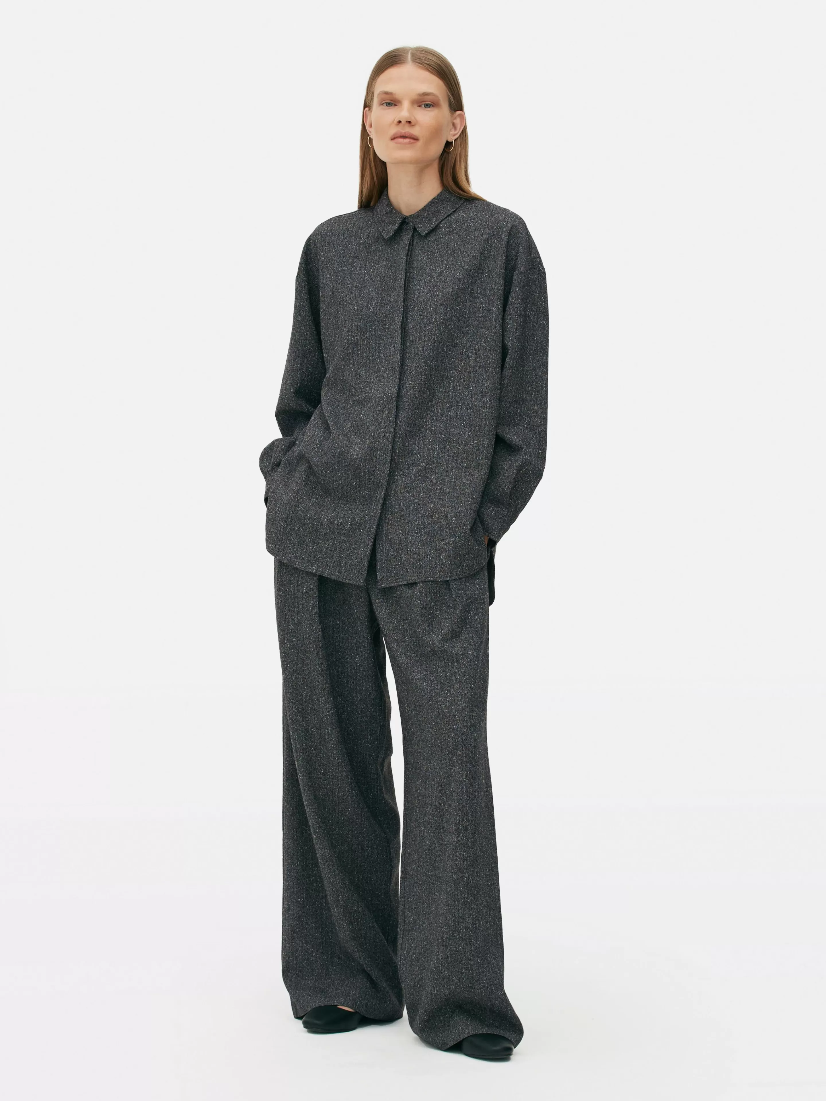 Chemise Mouchetée à Manches Longues à Coordonner The Edit-Primark Hot