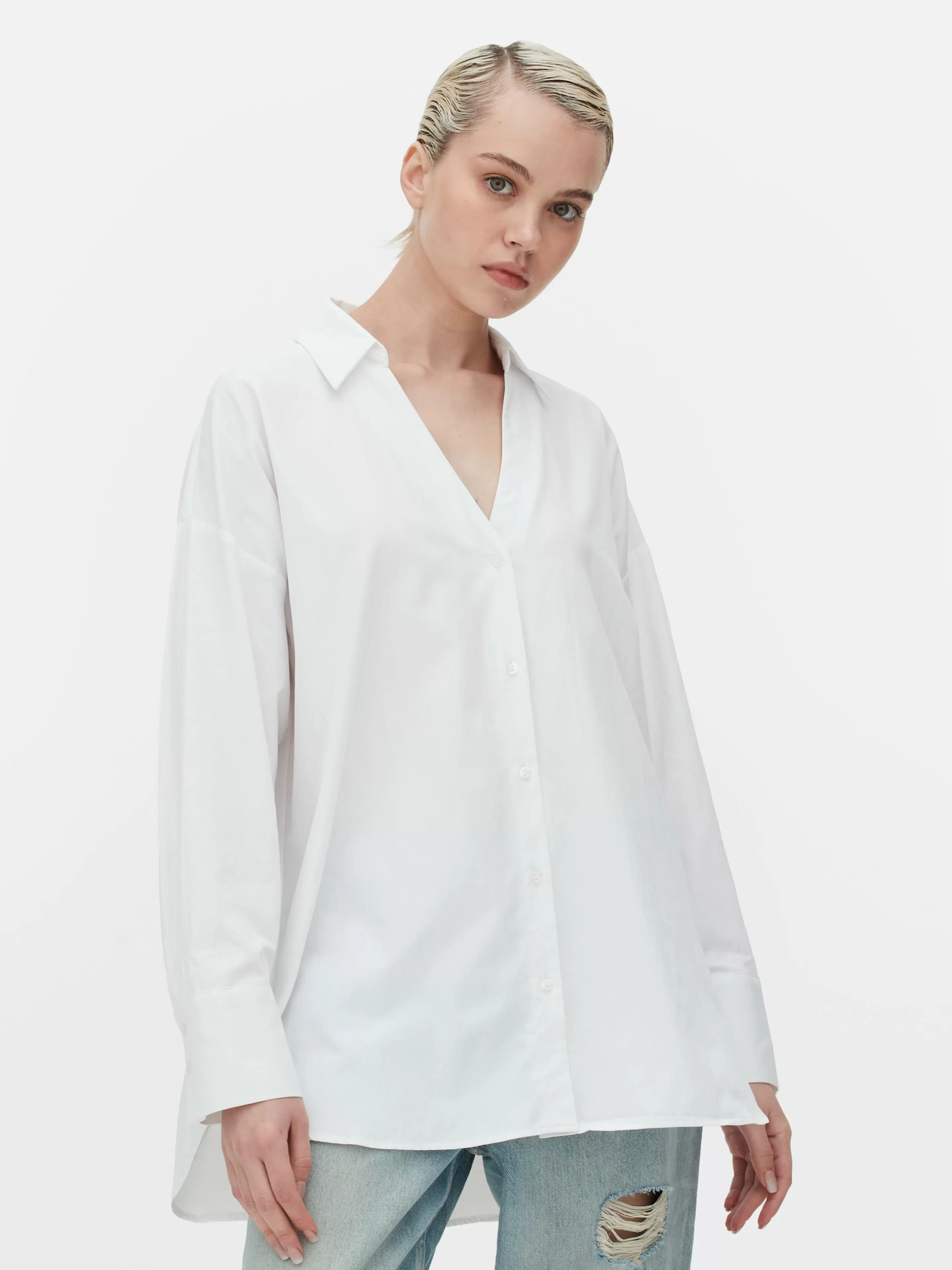 Chemise Oversize En Popeline-Primark Flash Sale