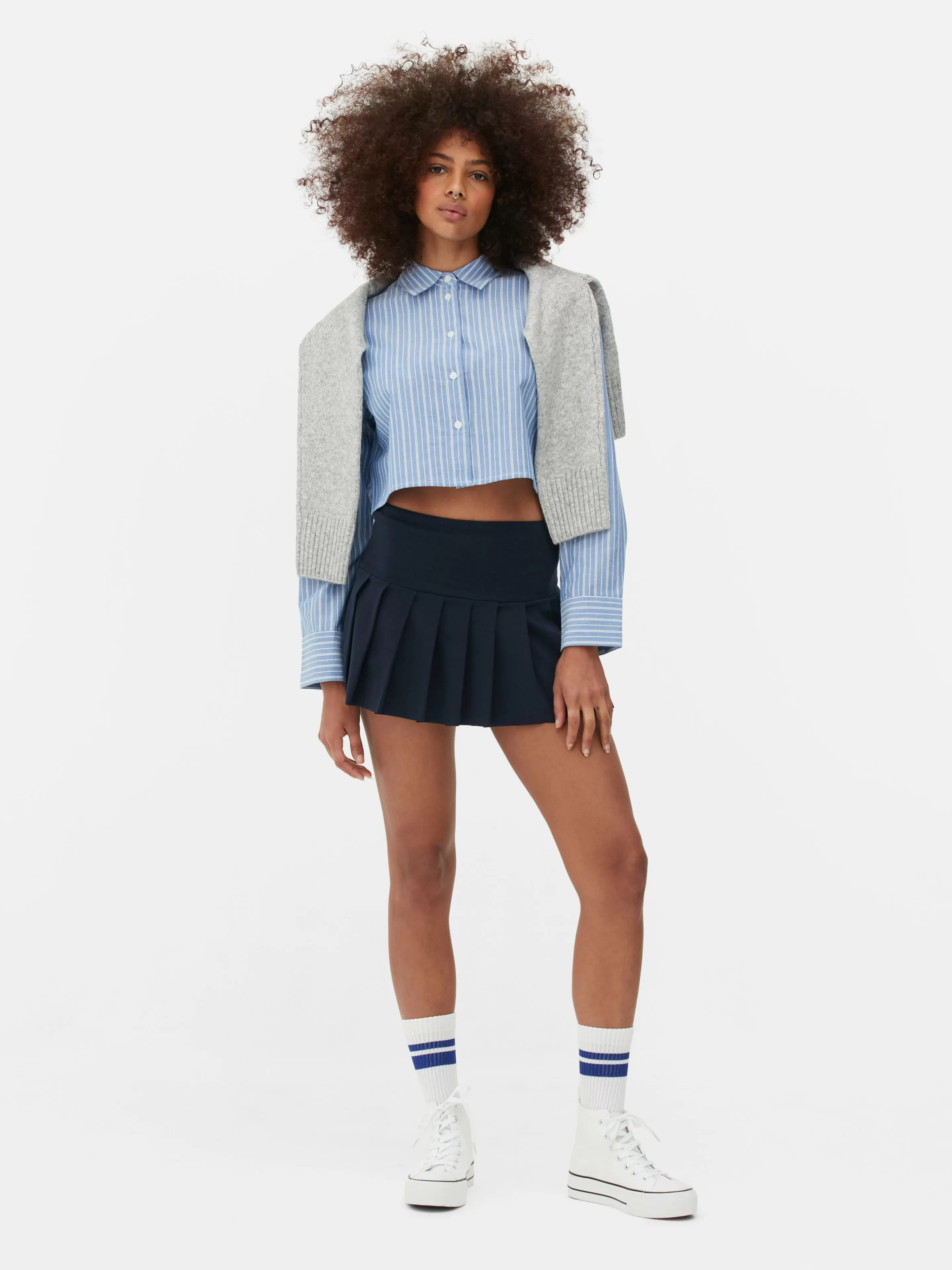 Chemise Oxford Courte-Primark Clearance