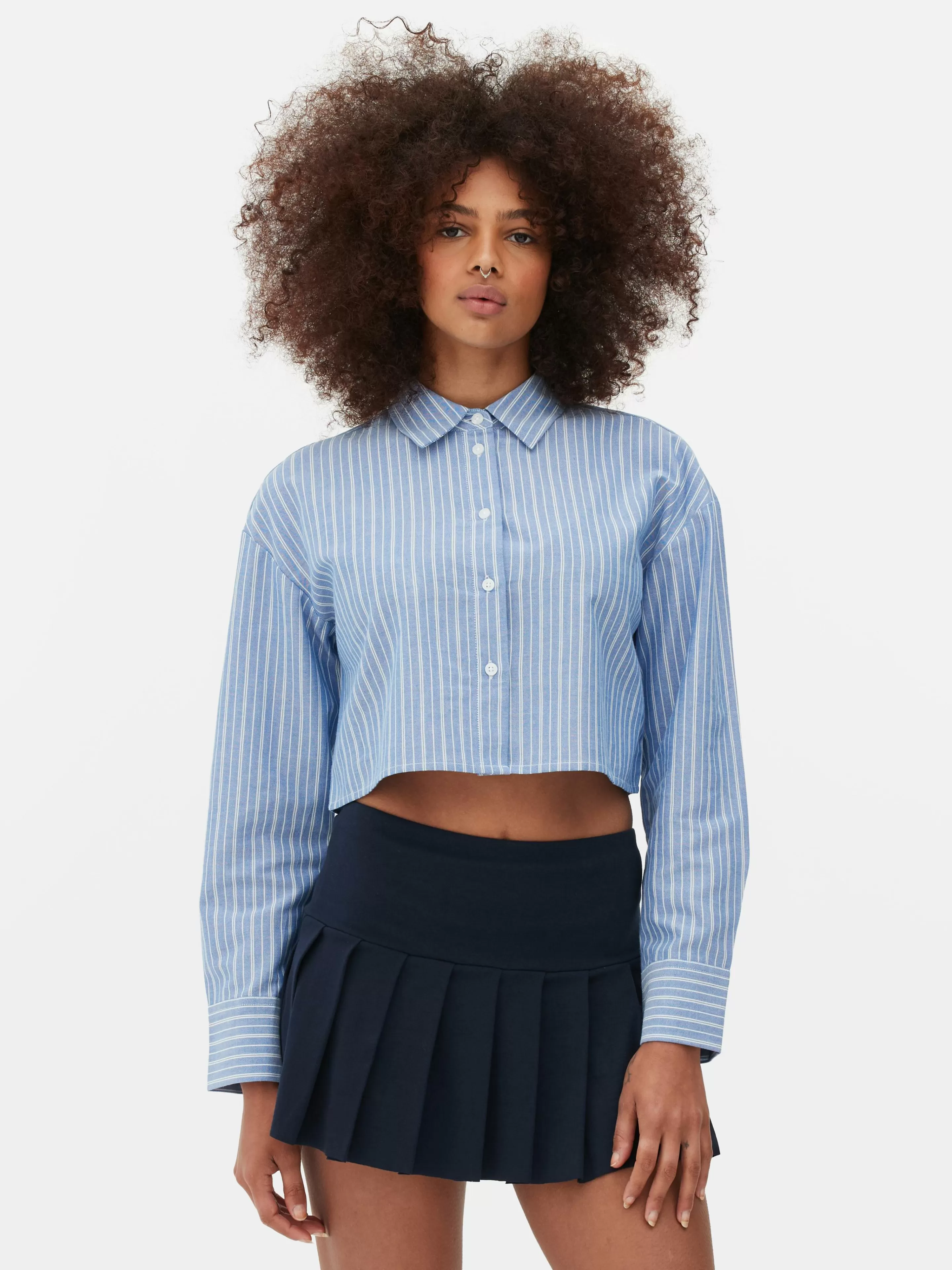 Chemise Oxford Courte-Primark Clearance