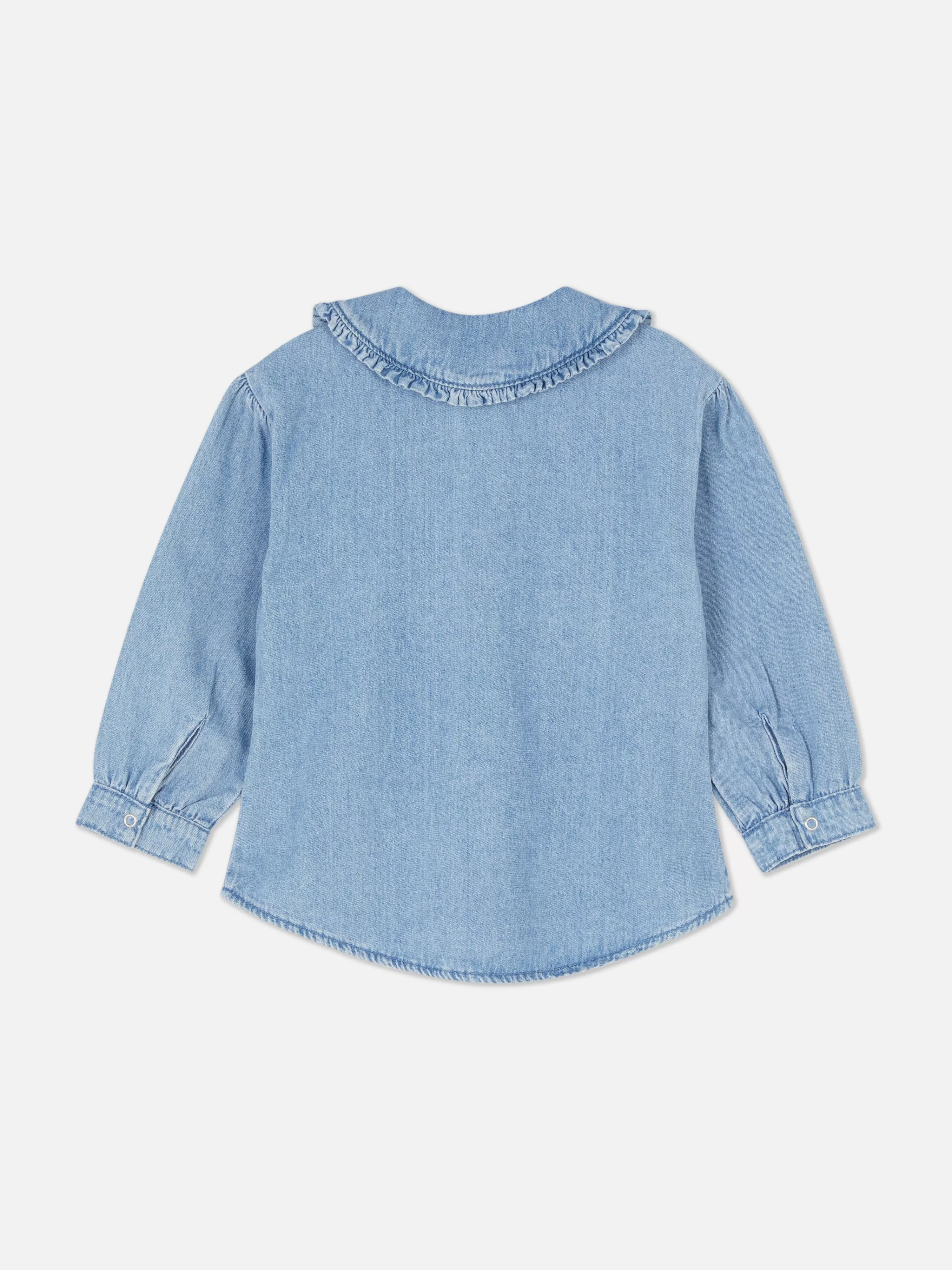 Chemisier En Denim à Col-Primark Fashion
