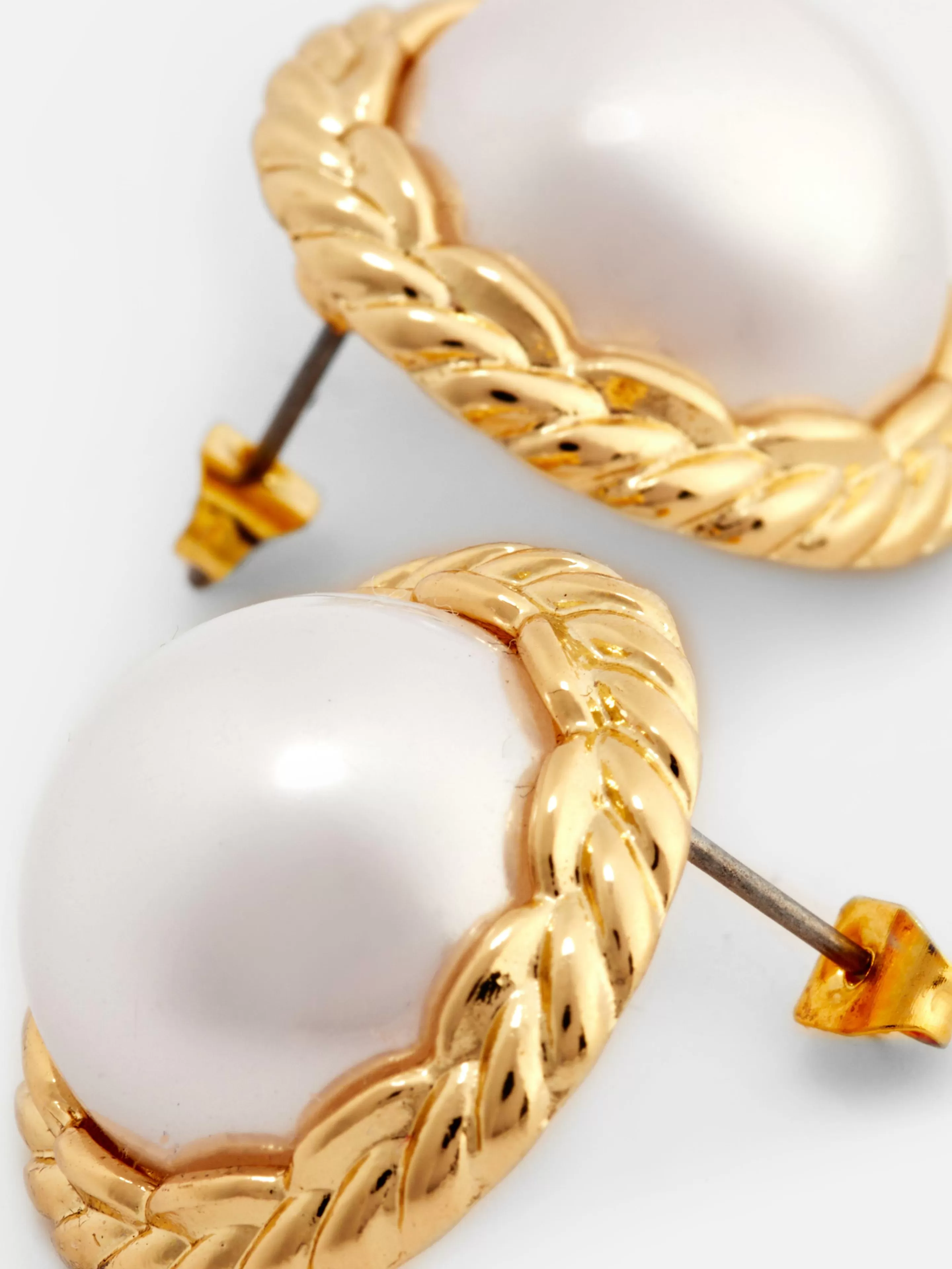 Clous D'oreilles Torsadés à Fausses Perles-Primark Store