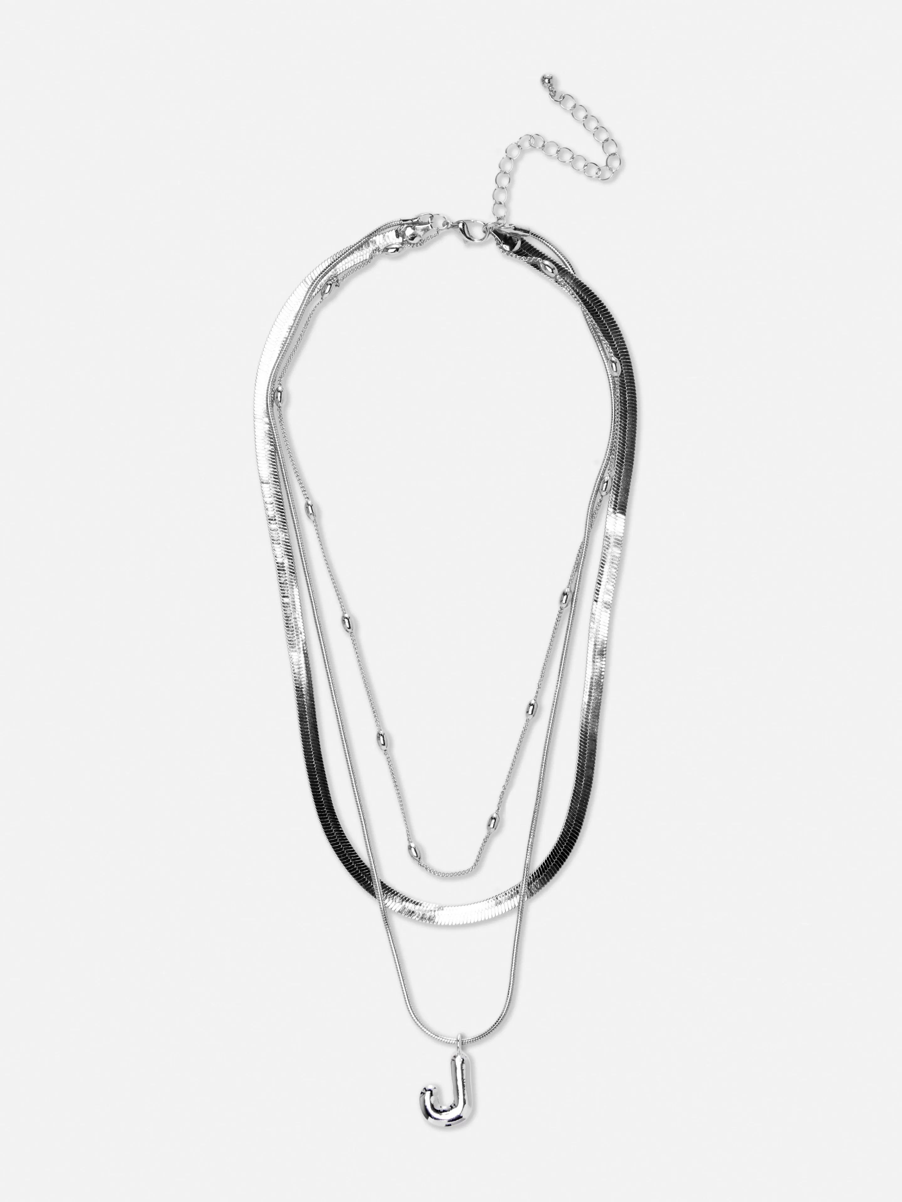 Collier à Superpositions Bouffant Avec Initiale-Primark Hot