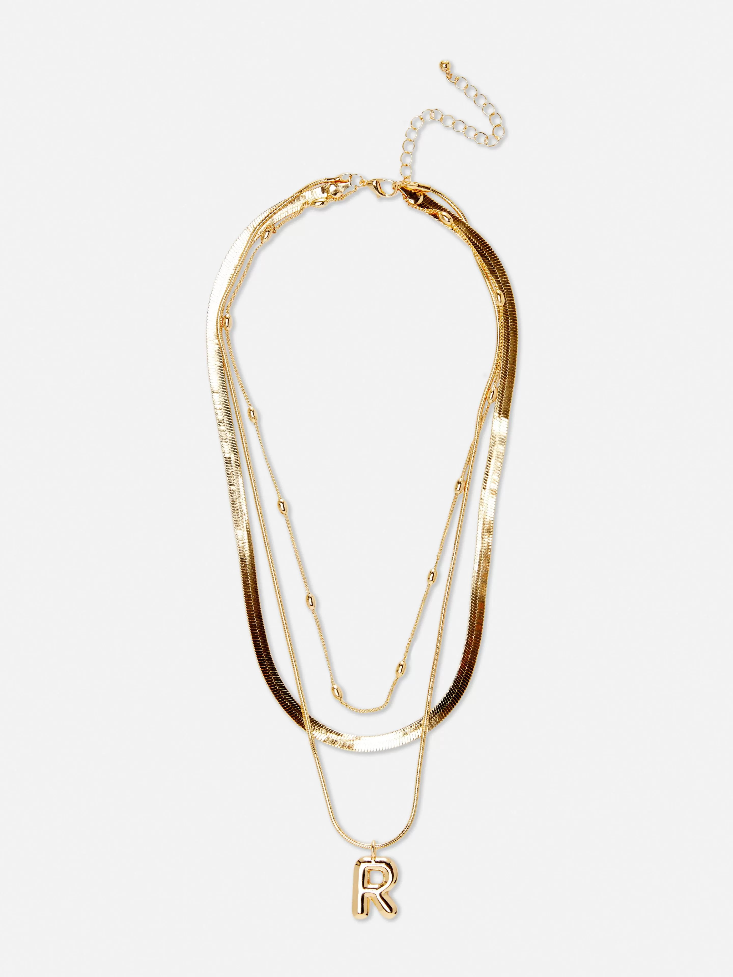 Collier à Superpositions Bouffant Avec Initiale-Primark Cheap