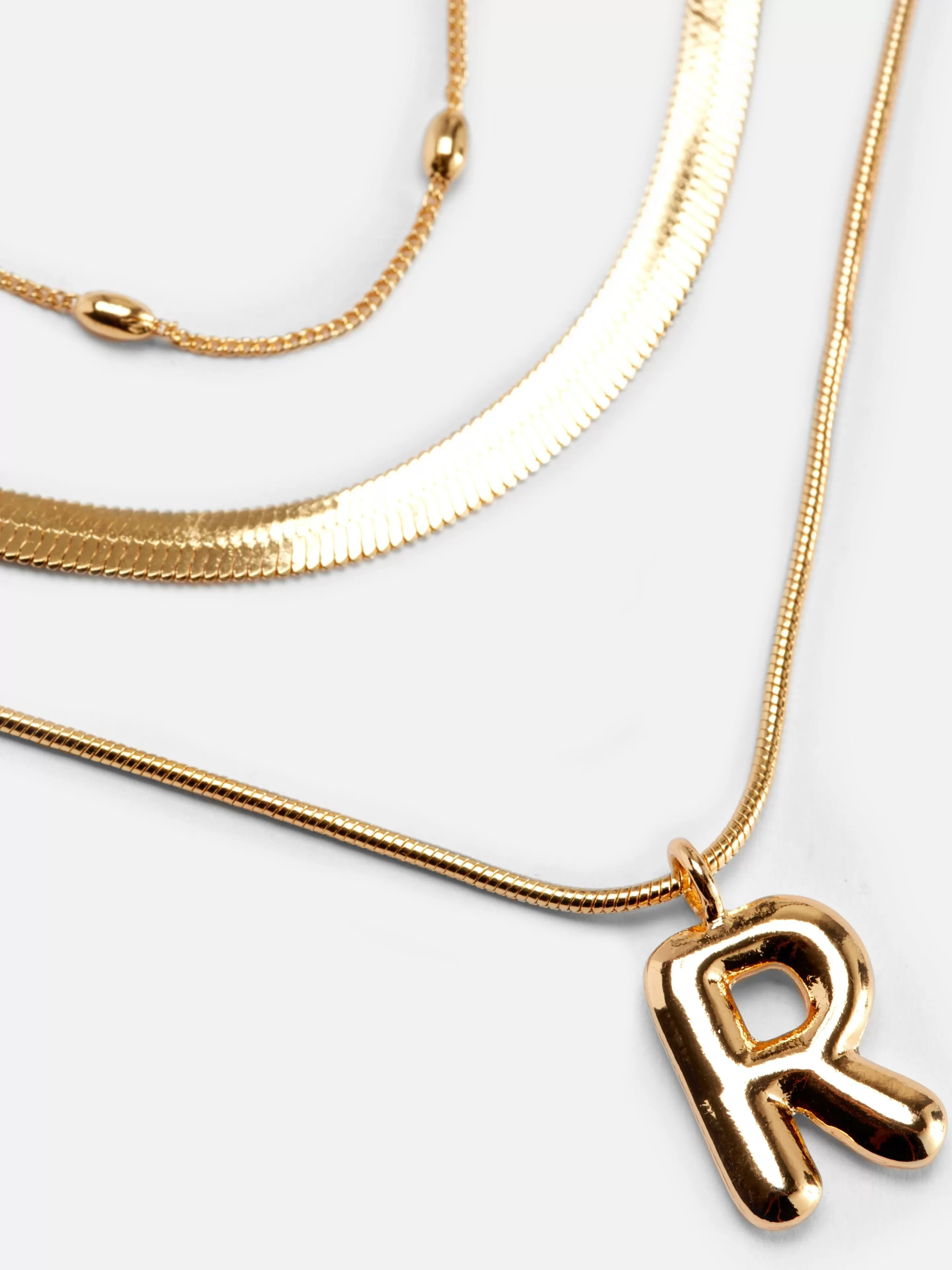 Collier à Superpositions Bouffant Avec Initiale-Primark Cheap