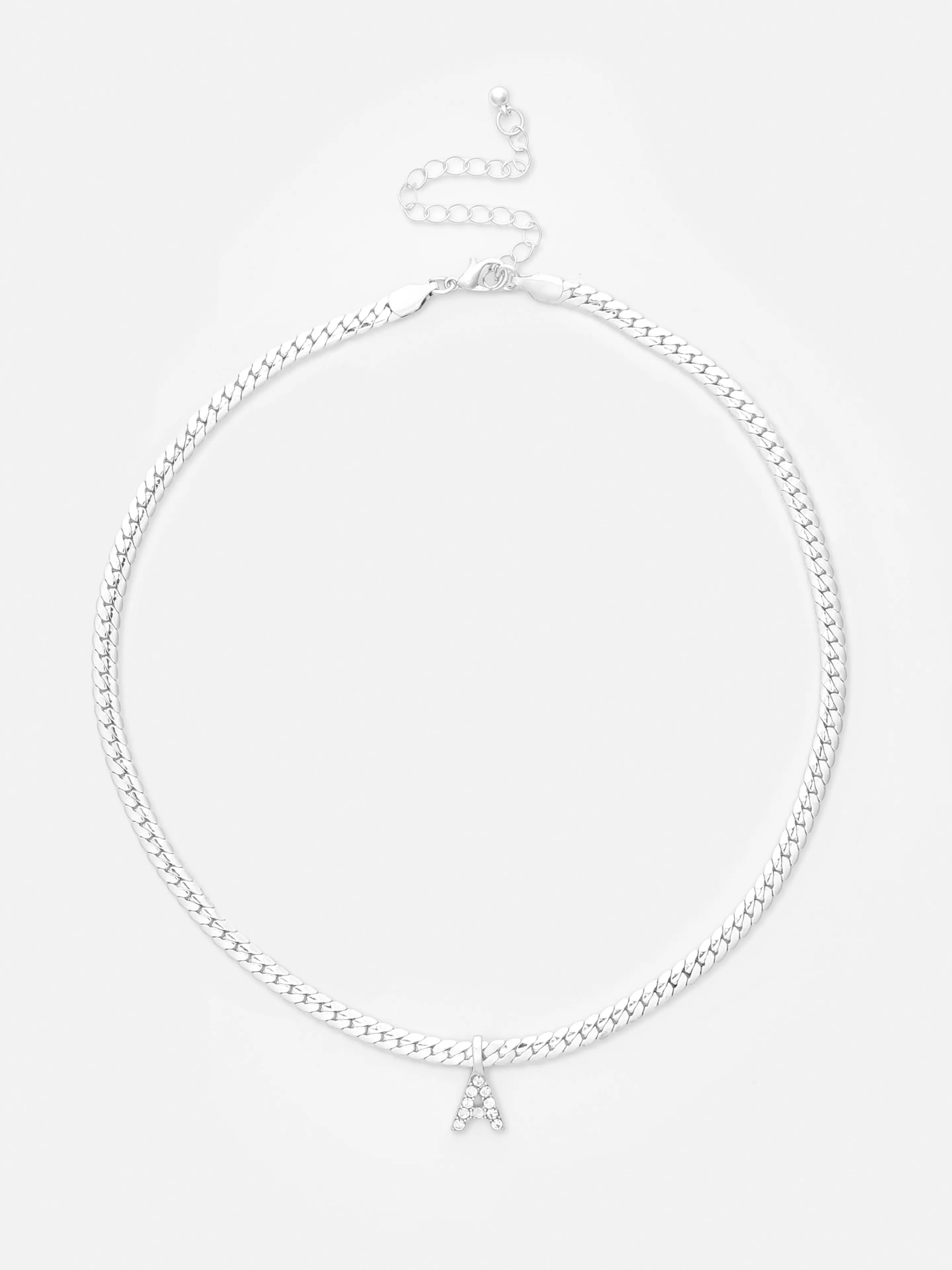 Collier Chaîne Serpent Avec Initiale En Strass-Primark Cheap