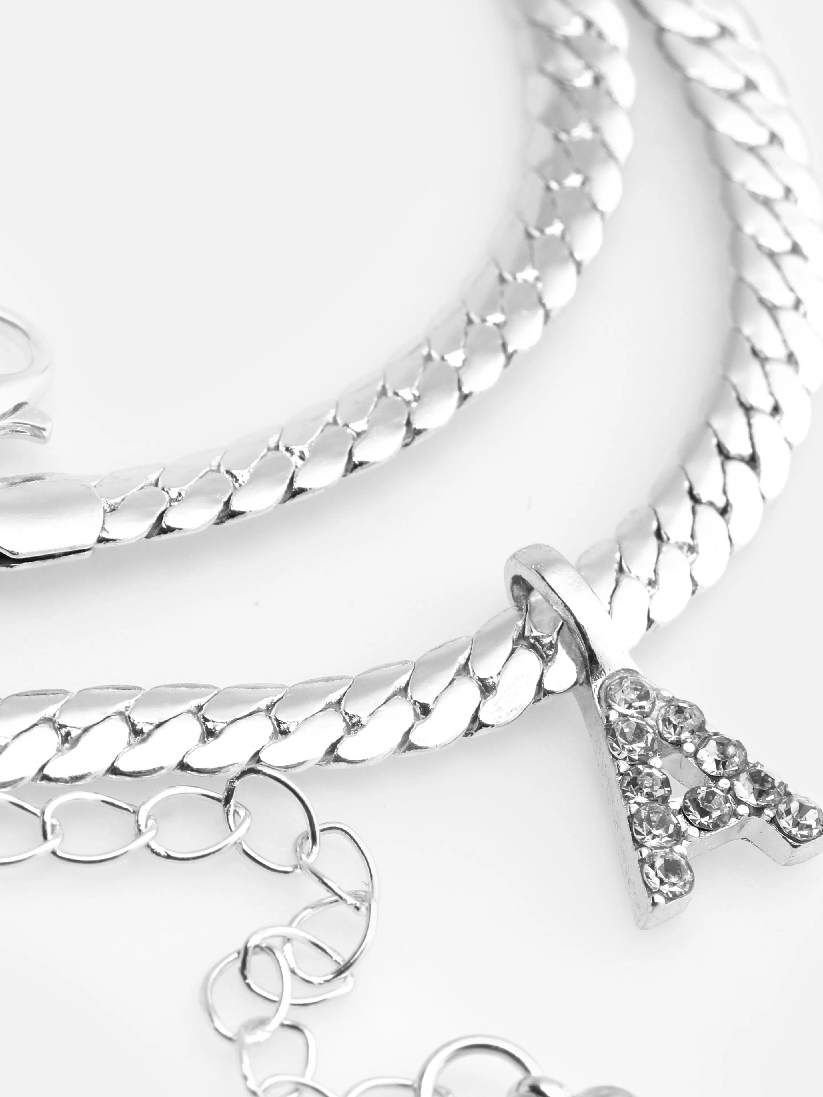 Collier Chaîne Serpent Avec Initiale En Strass-Primark Cheap