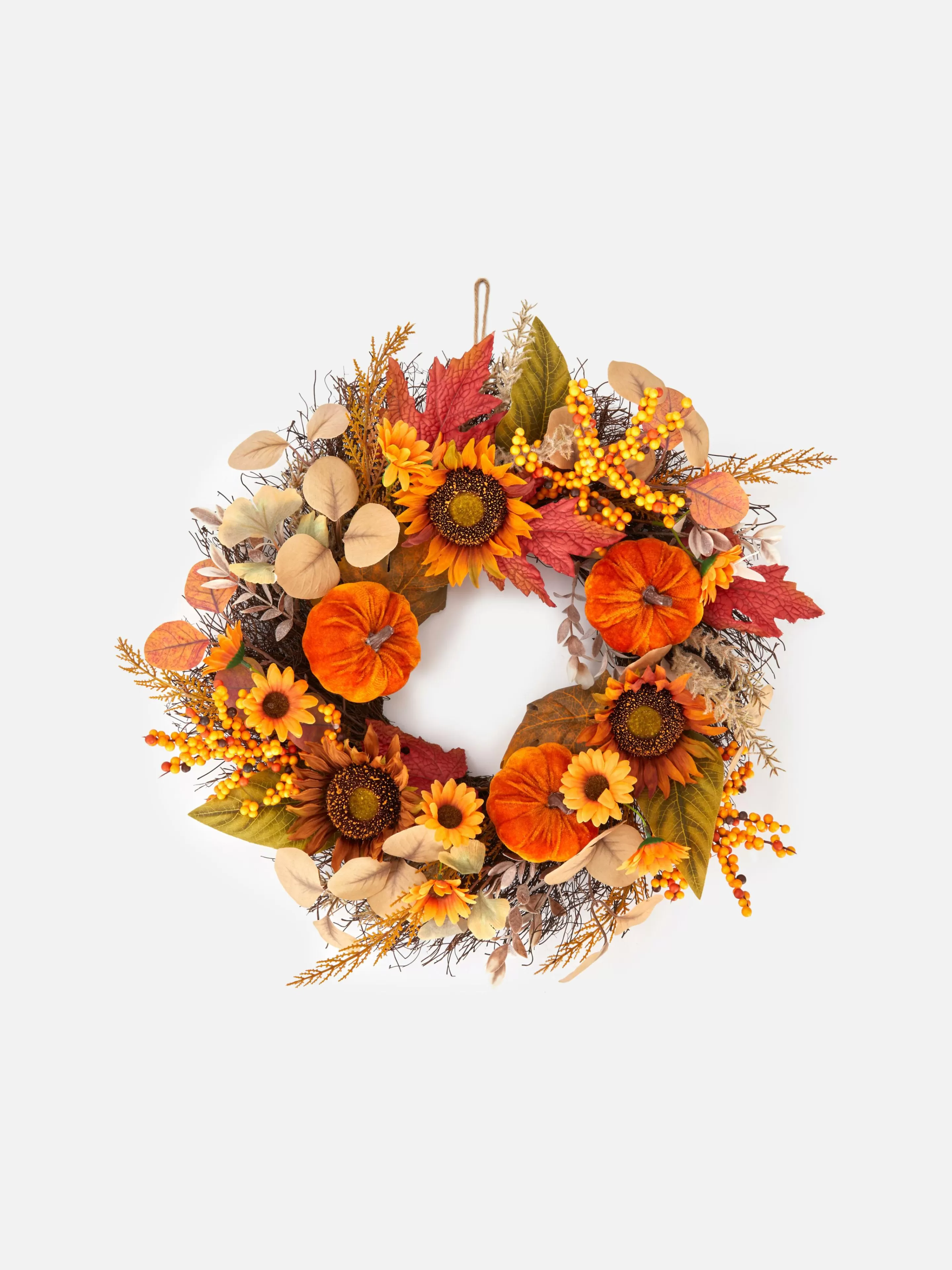 Couronne Automnale Avec Feuilles Artificielles-Primark Outlet
