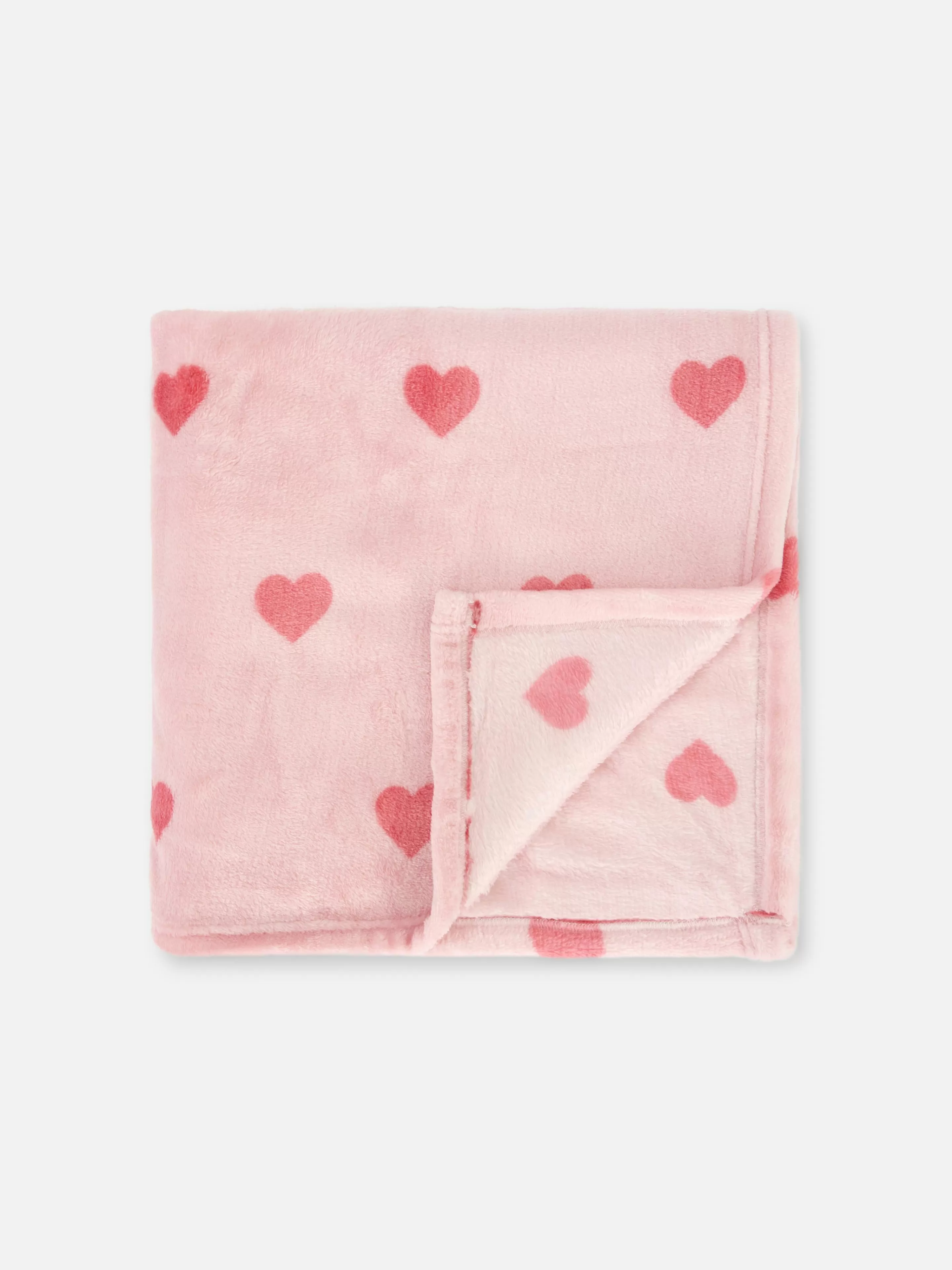 Couverture Douce à Motif Cœur-Primark Clearance