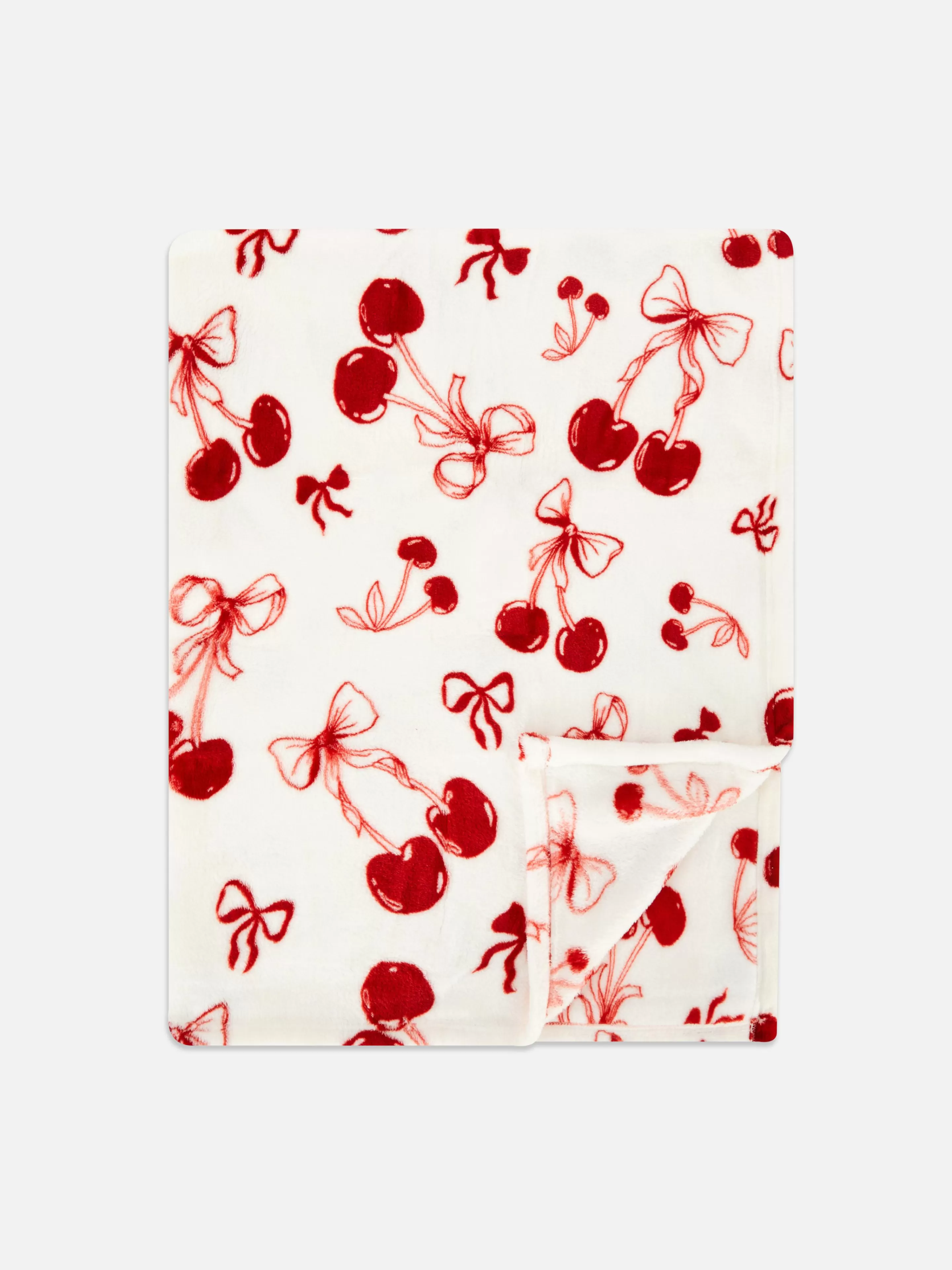 Couverture Ultra-douce à Motif Cerise-Primark Best Sale